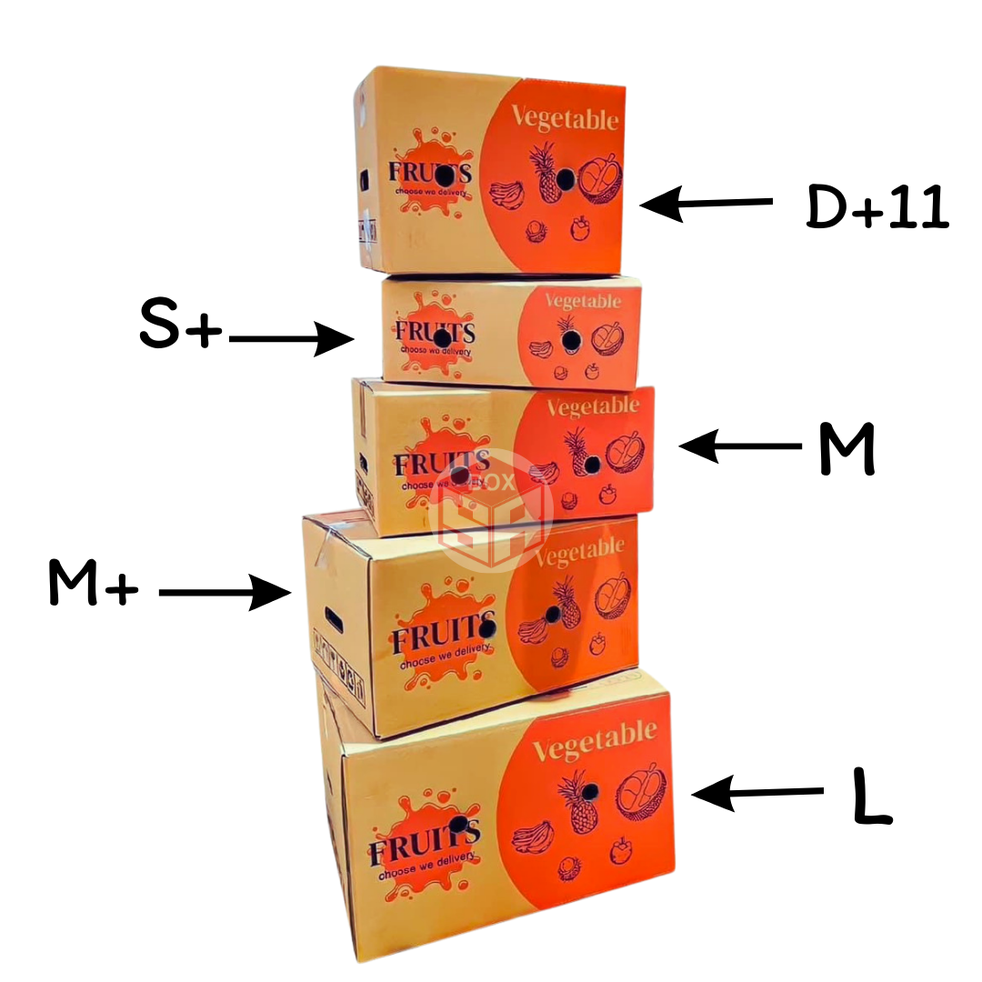 กล่องผลไม้ กล่องใส่ผลไม้ ความหนา 5ชั้น