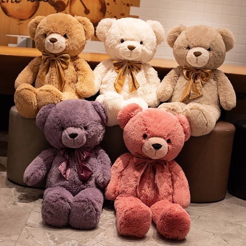 ตุ๊กตาหมีโบว์นุ่มนิ่ม งานนำเข้า