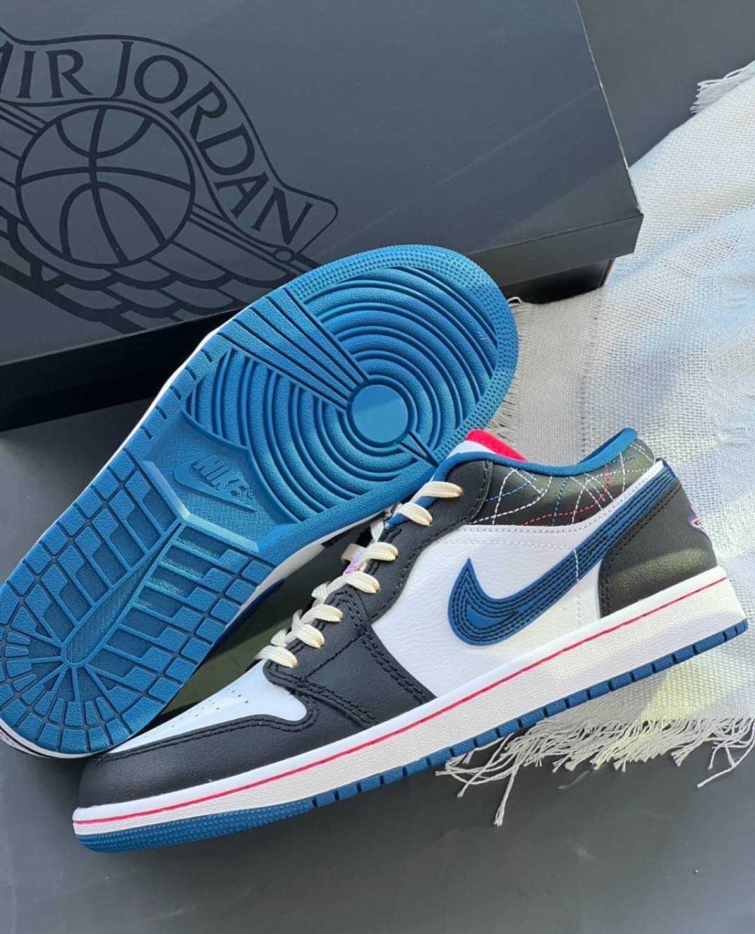Nike Air Jordan 1 Low Se Industrial Blue sashiko​  