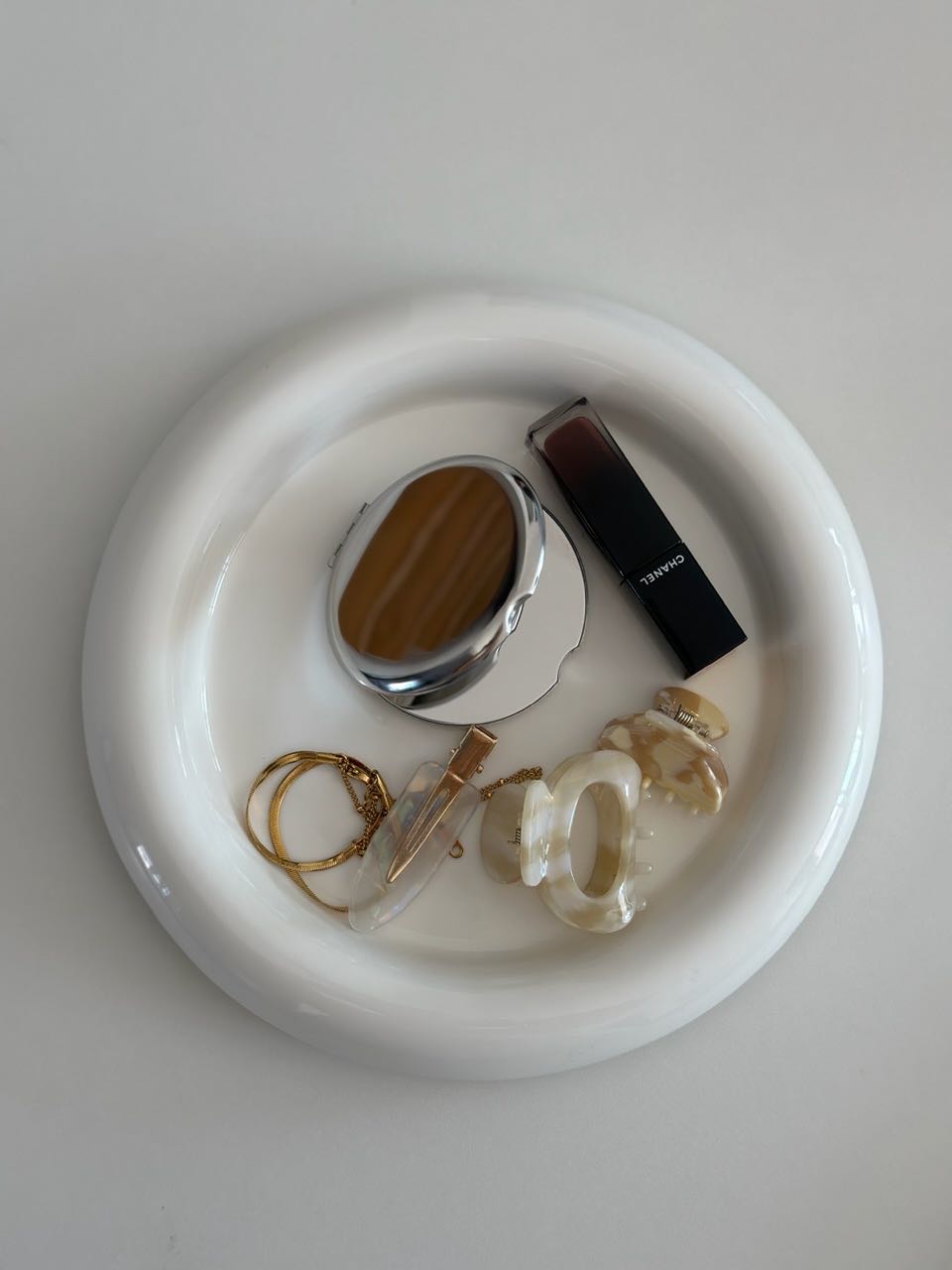 gimmeblessed.co — stainless steel pocket makeup mirror (size 6.5x6.5 cm)