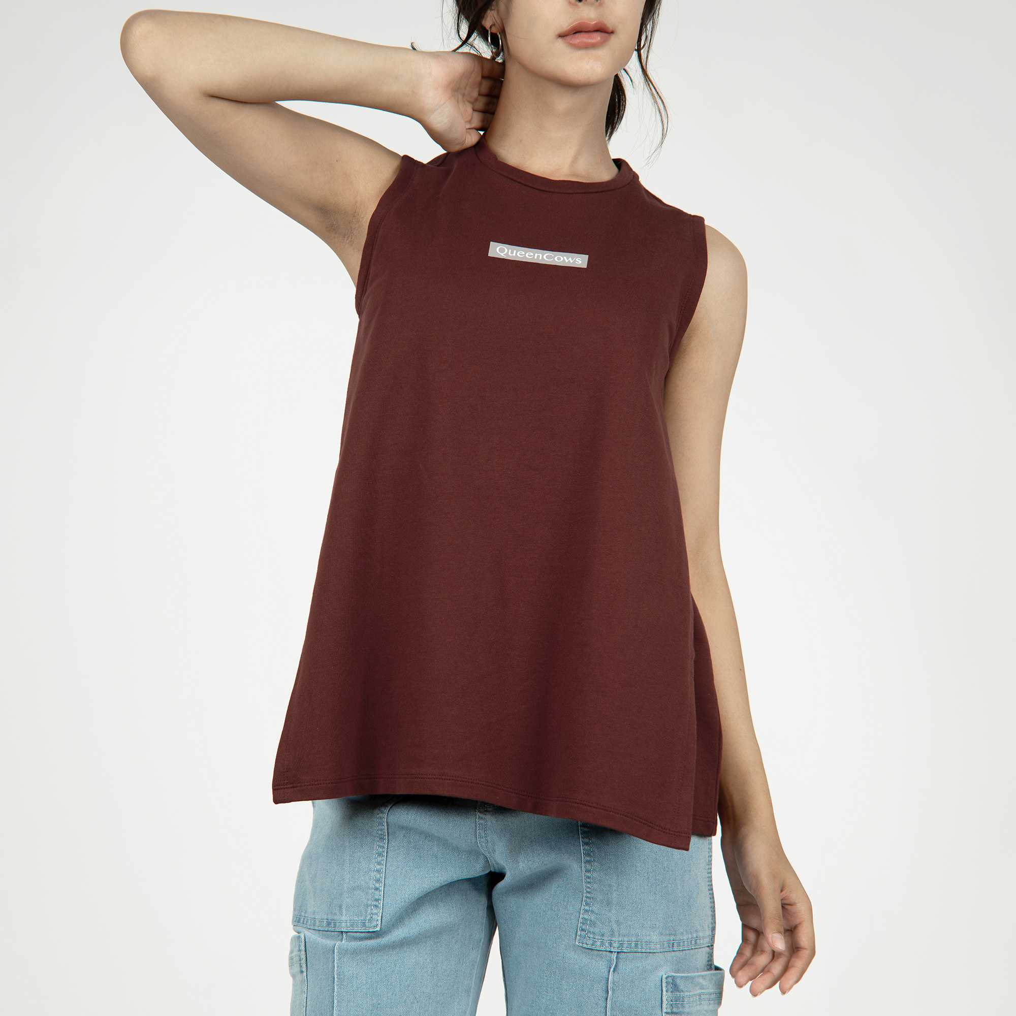 QueenCows เสื้อให้นม Cailin Vest (Burgundy)