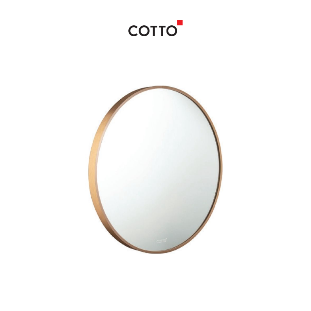 COTTO MF010GD  คอตโต้ กระจกทรงกลมกรอบโลหะสีทอง