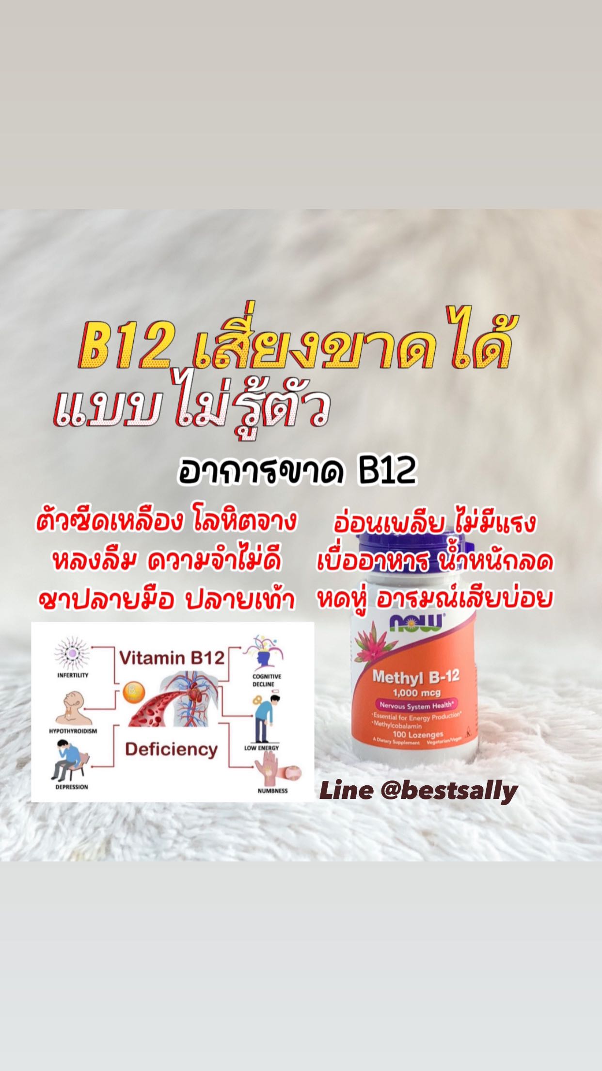 NOW Foods Methyl B-12 1,000 mcg 100 Lozenges 