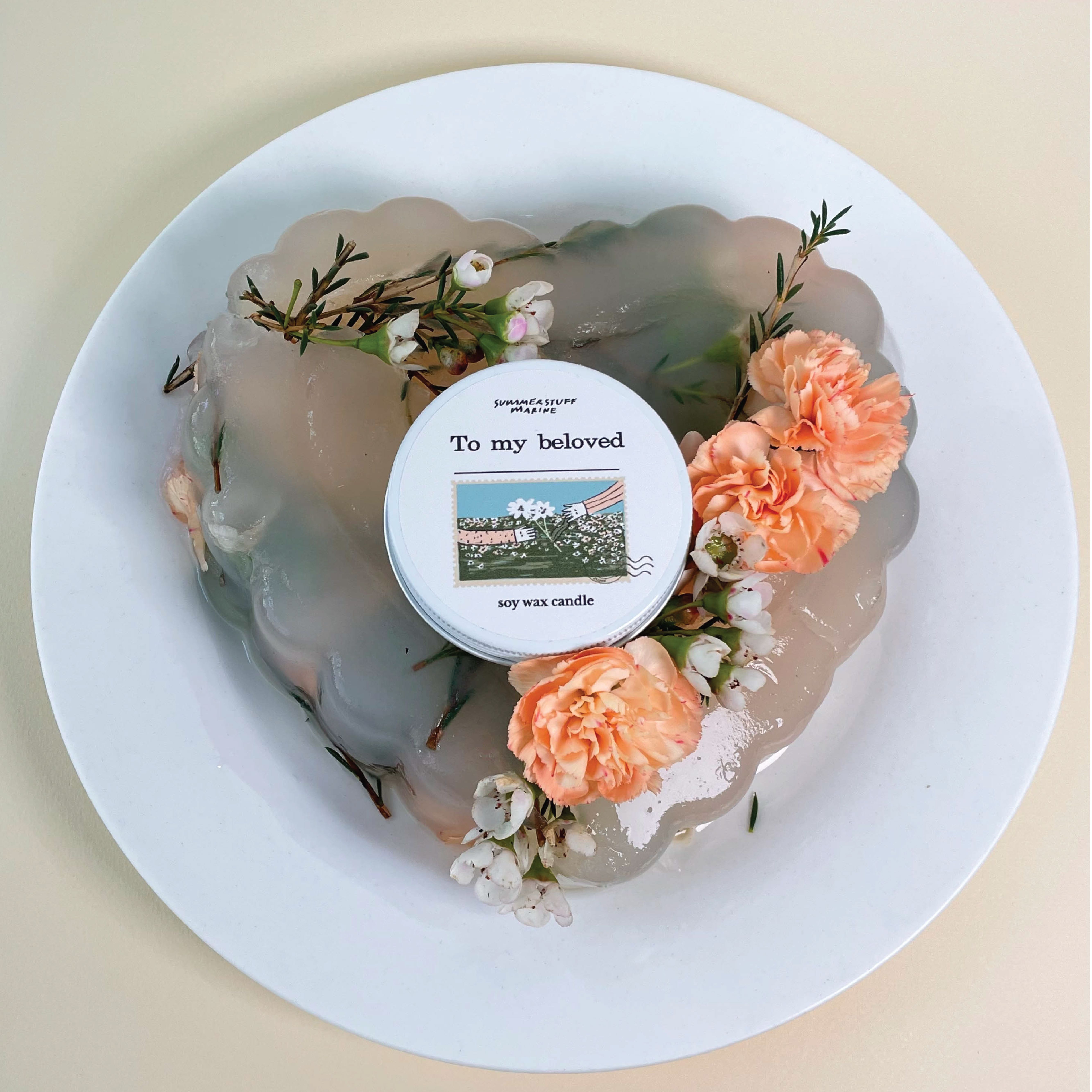 Summerstuff.marine - SOY WAX CANDLES กลิ่น TO MY BELOVED (60 g) - เทียนหอม เทียนหอมไขถั่วเหลือง