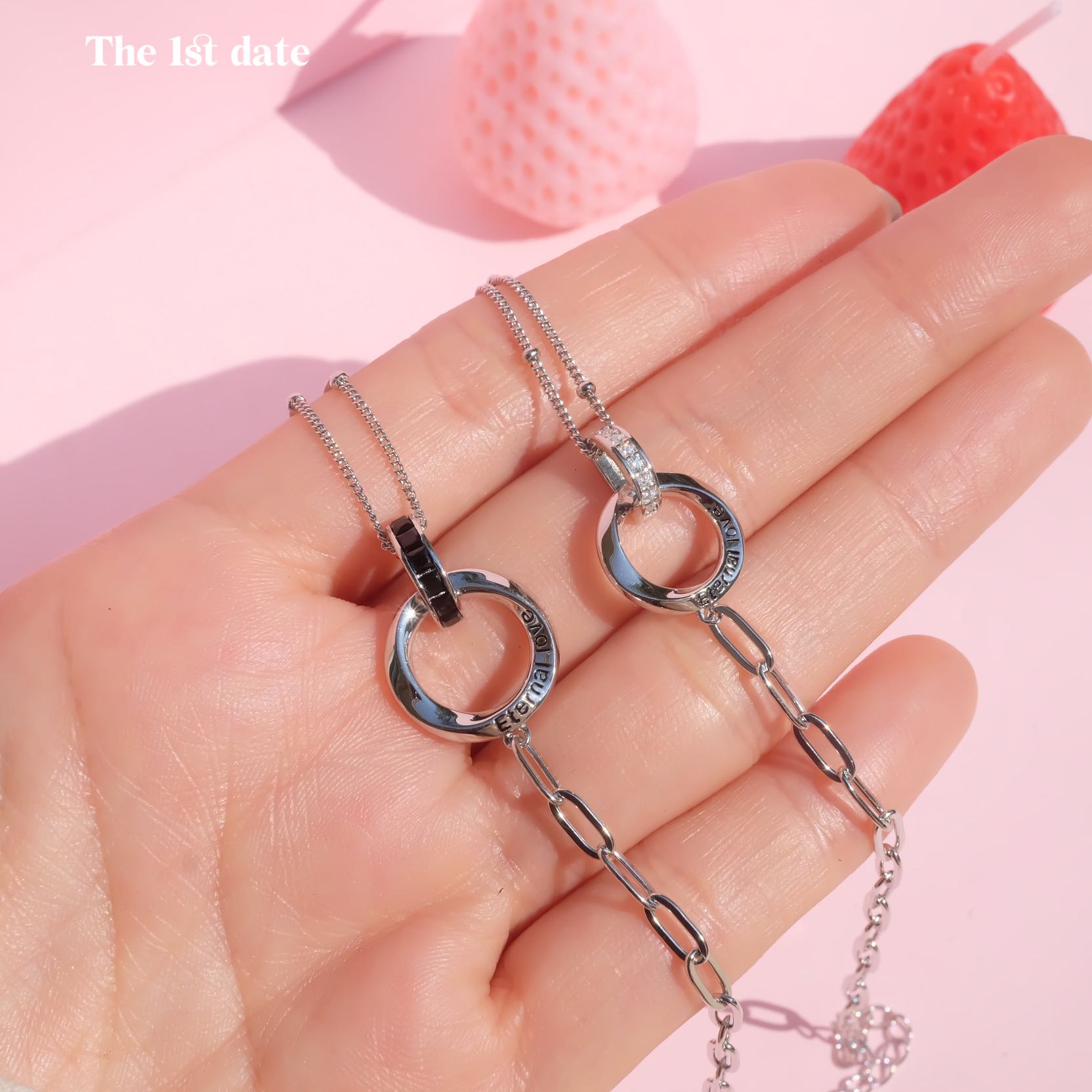 สร้อยข้อมือรุ่นeternal Love(ขายคู่+แยก)-ส่งฟรี s925