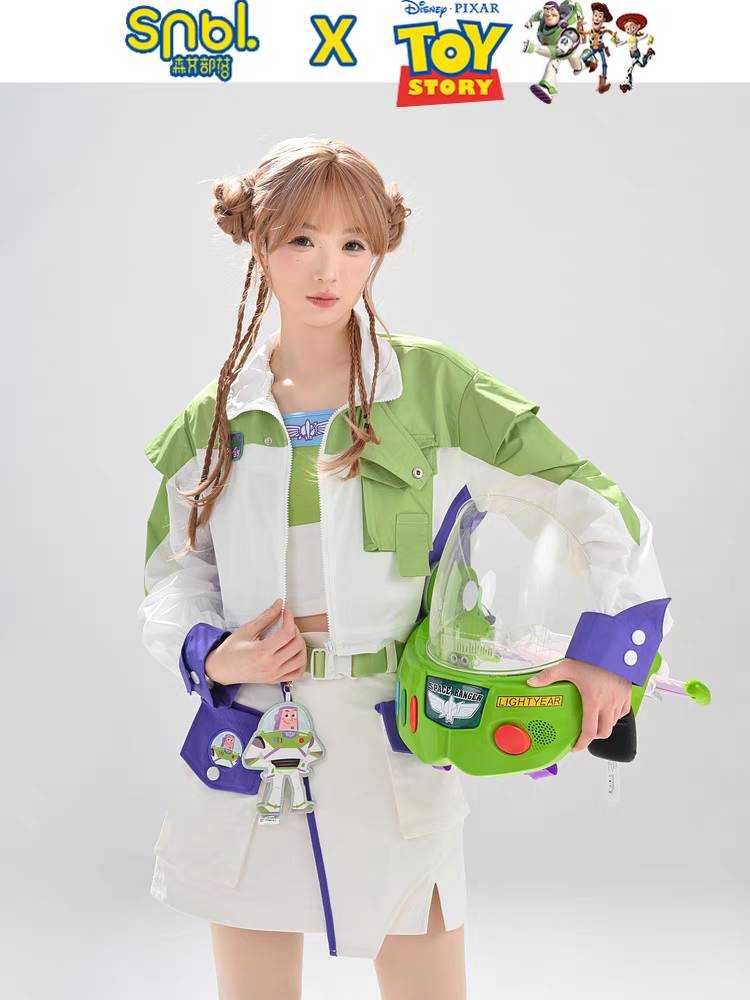 (พร้อมส่ง)Snbl x Toy Story เสื้อแจ็คเก็ต เสื้อกล้าม กระโปรง Buzz ลิขสิทธิ์แท้