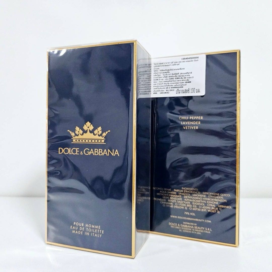 D&G : K EDT 100mL กล่องซีล ป้ายไทย