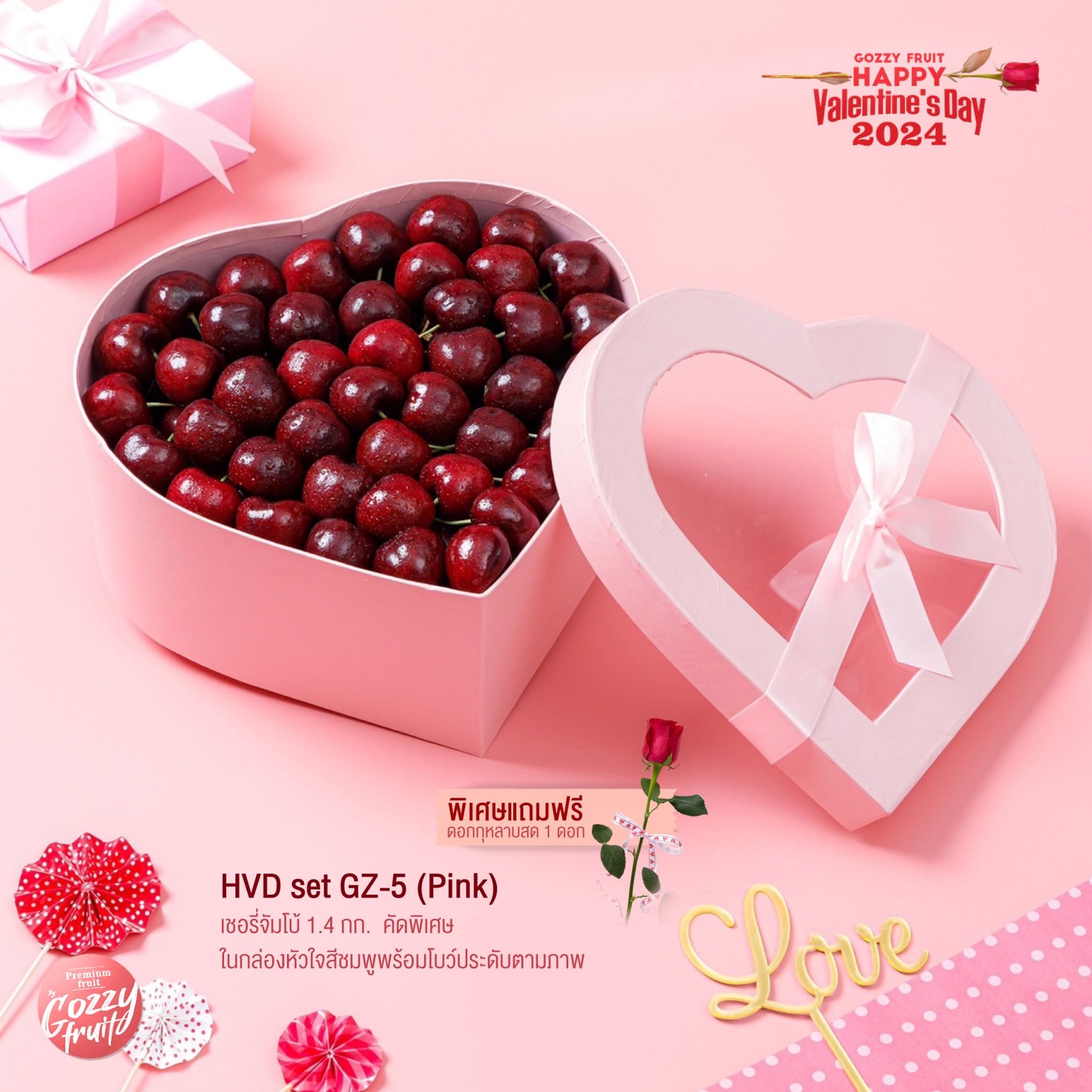 HVD set GZ-5 (Pink) Cherry วาเลนไทน์ 