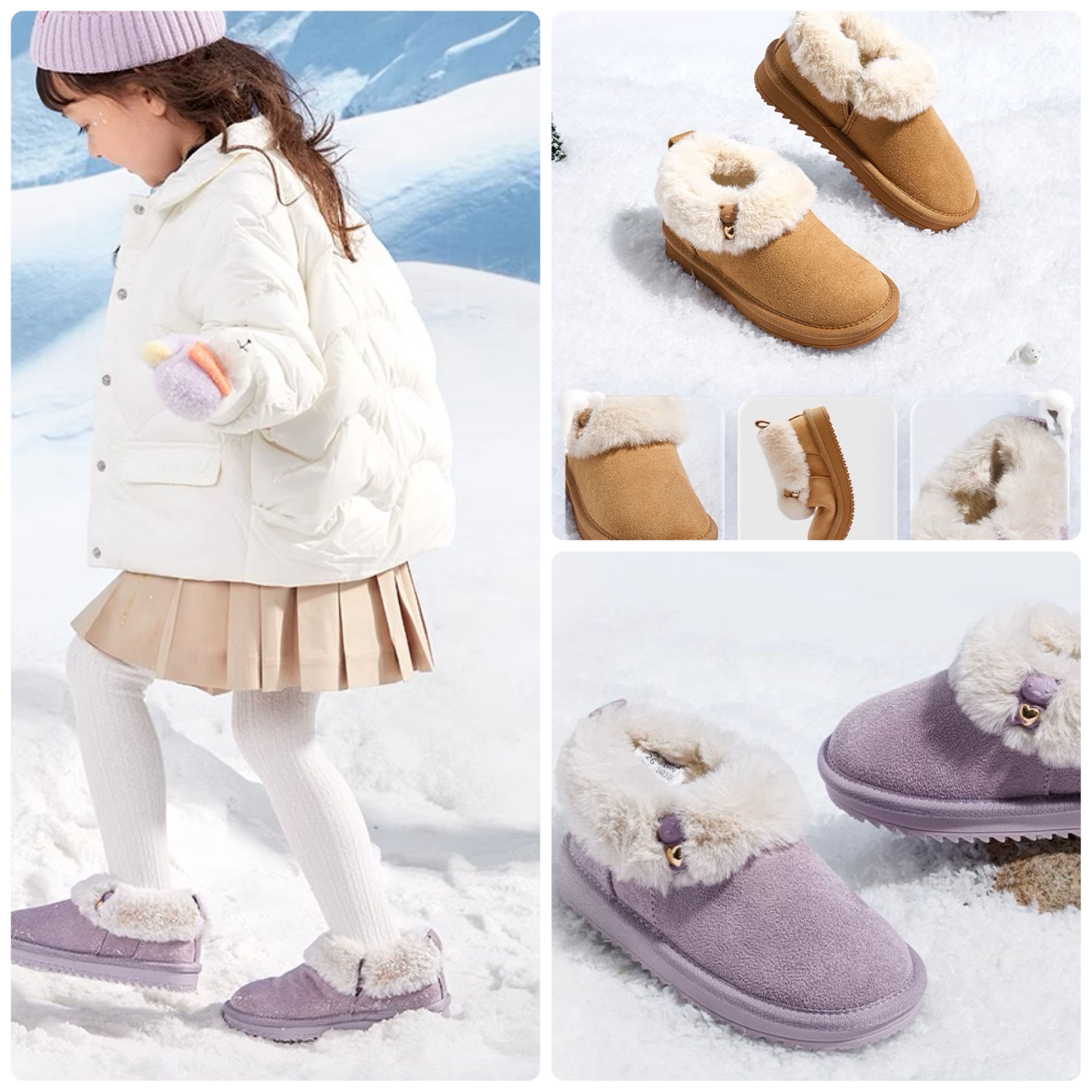 Preorder12-18วัน- (ลุยหิมะได้)รองเท้าบูทลุยหิมะ /Sz15.4-23cm