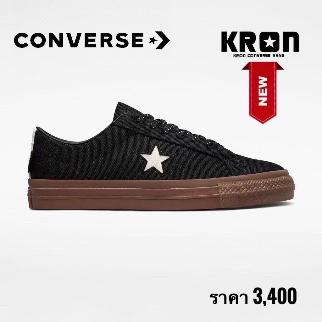￼Converse One Star Pro Cordura Canvas Ox | Black/White/Dark Gum 