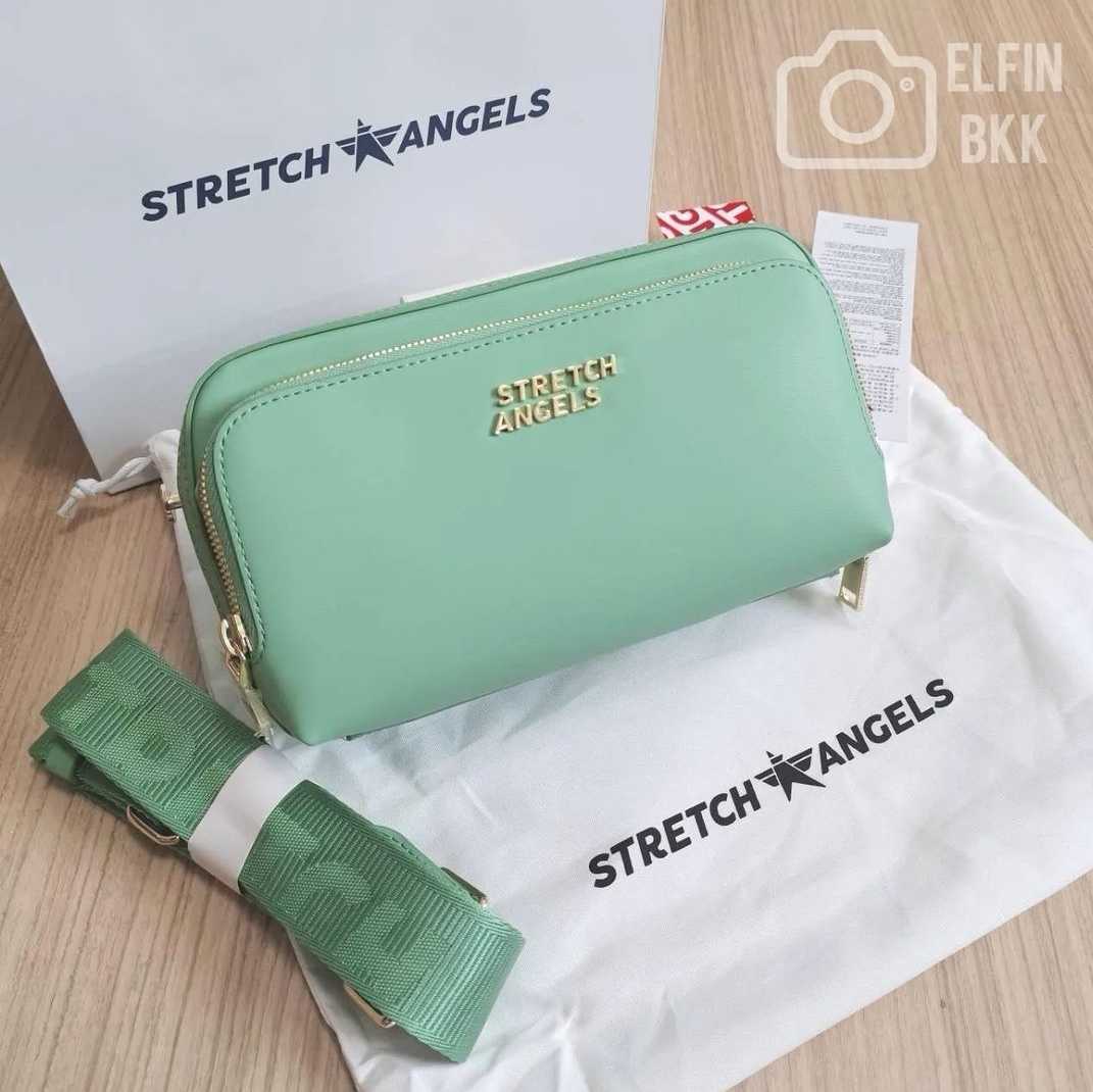 🔥Sale🔥Stretch Angels New Basic Panini Bag กระเป๋าสะพายข้าง สีขาว สีดำ สีเหลือง สีมิ้นท์ สีฟ้าอมเทา
