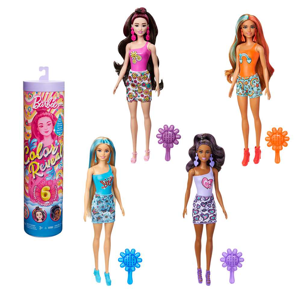 Barbie Color Reveal Rainbow Groovy Series Assortment (HRK06-956A)