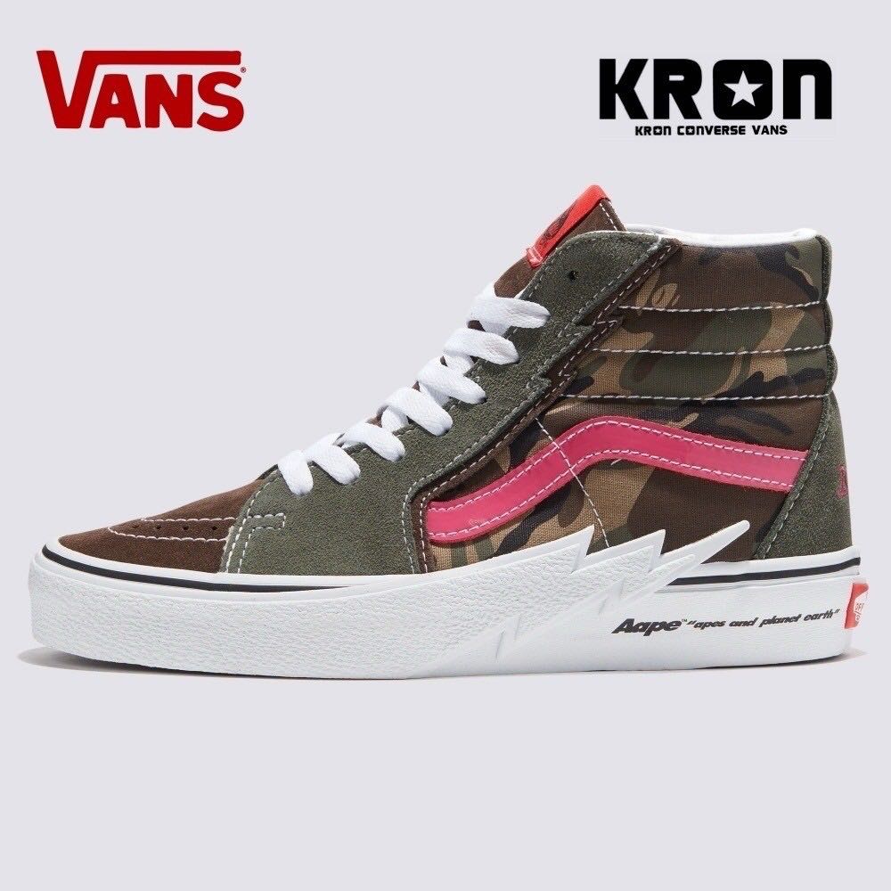 VANS SK8-HI BOLT AAPE CAMO