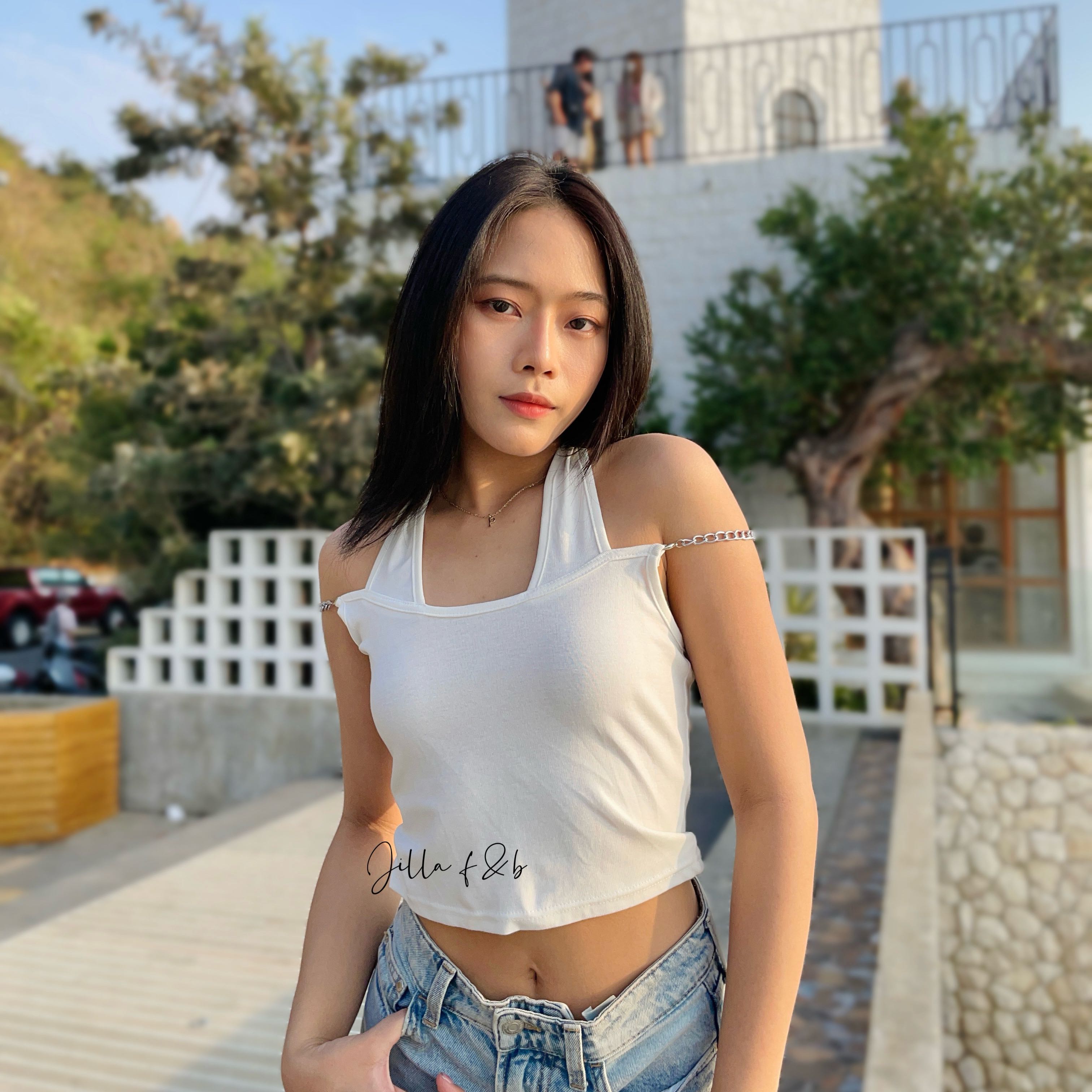 💢SALE!! ขาดทุน💢 เสื้อคล้องคอแต่งสายโซ่