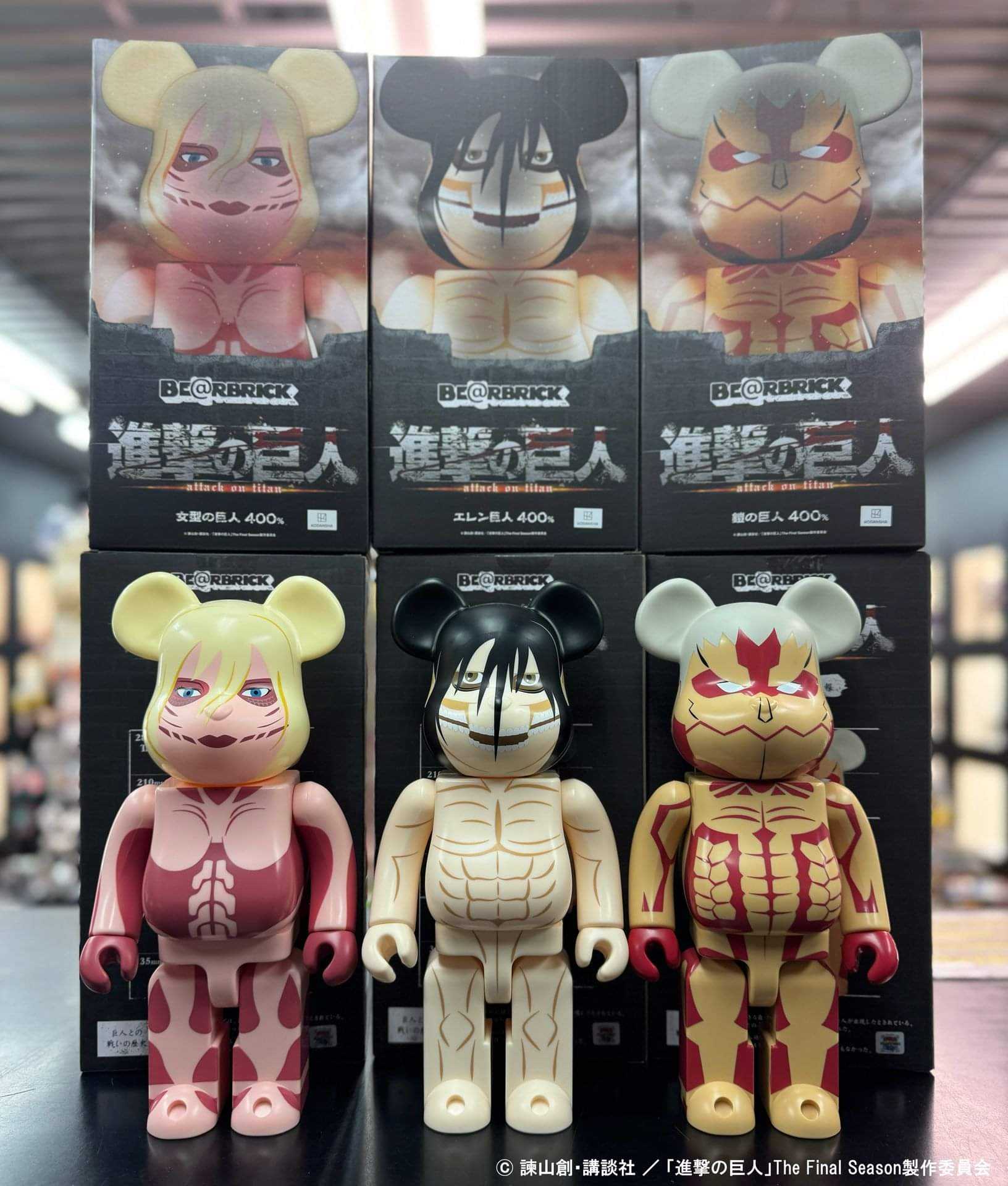 Be@rbrick Attack on Titan 400% set