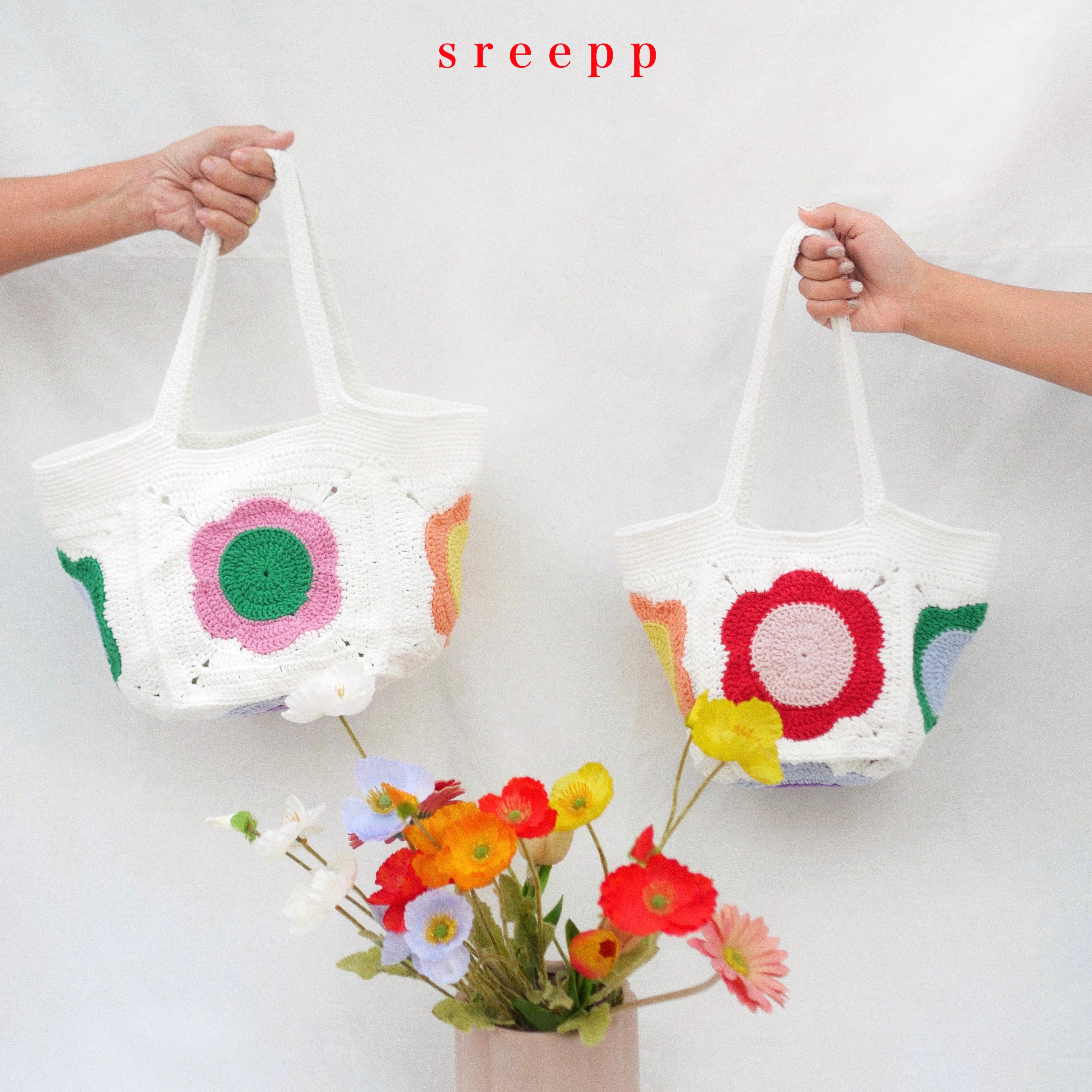 Daisy bag กระเป๋าถักลายดอกไม้🌼