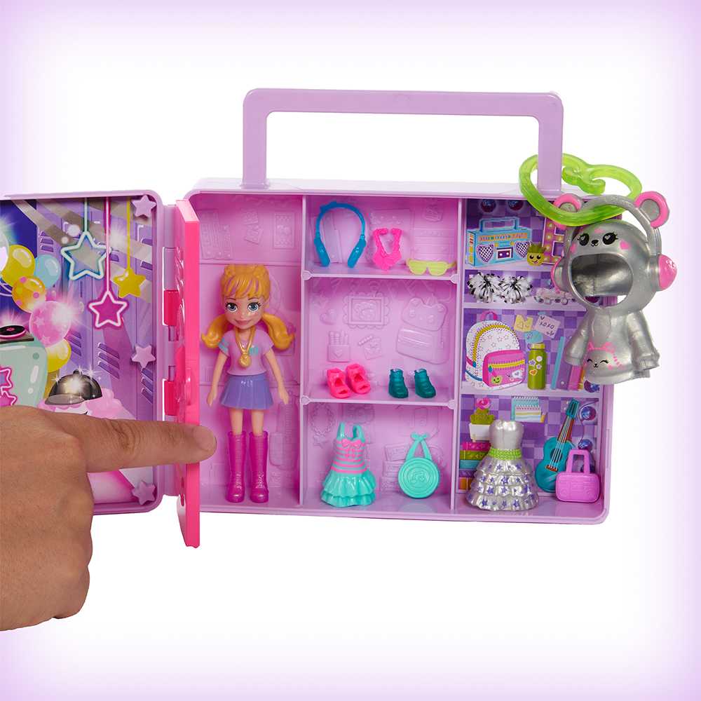 Polly Pocket Disco Dance Fashion Reveal Playset (HRD65)