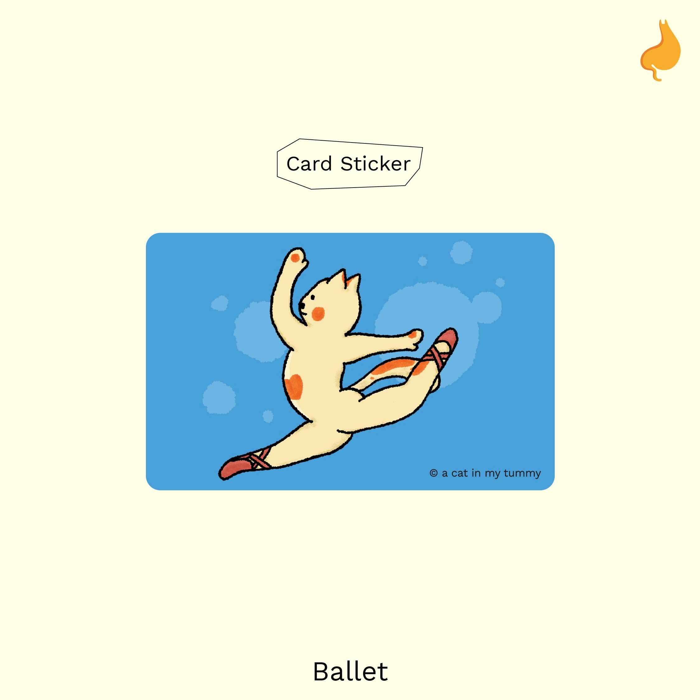Card sticker - Ballet