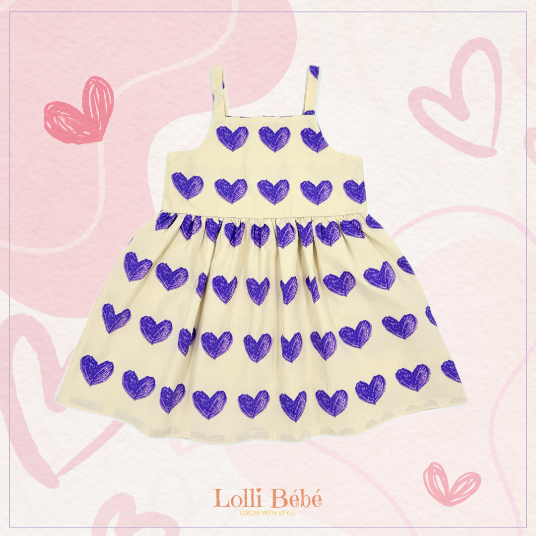 04 Love is in the air - Purple heart dress