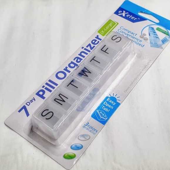 ตลับใส่ยาเเละอาหารเสริม เเบบ 7 วัน สีใส