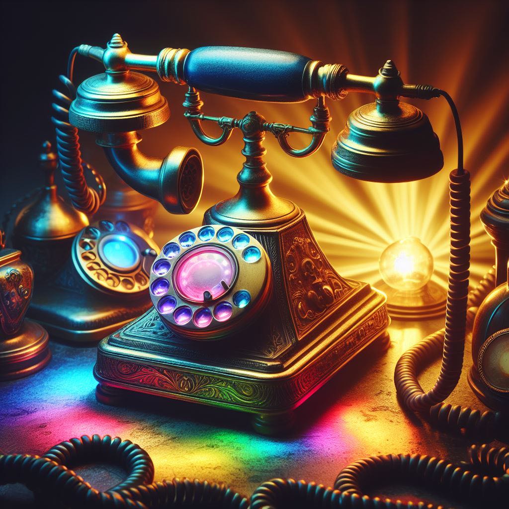 โทรศัพท์สมัยเก่า old fashioned telephone สินค้า เป็นรูปแบบ  Digital files #All