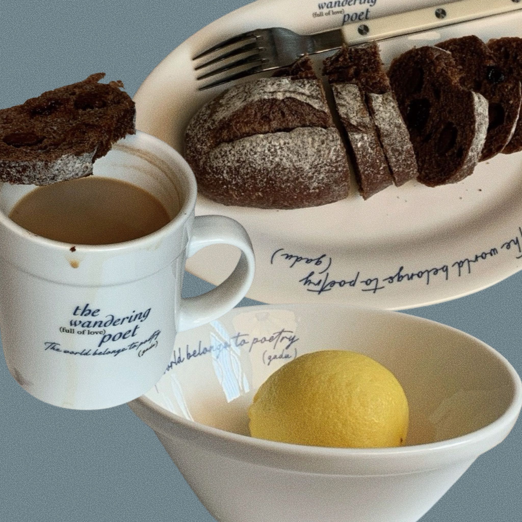 The World Belongs To Poetry Dish Set (Pre-order)