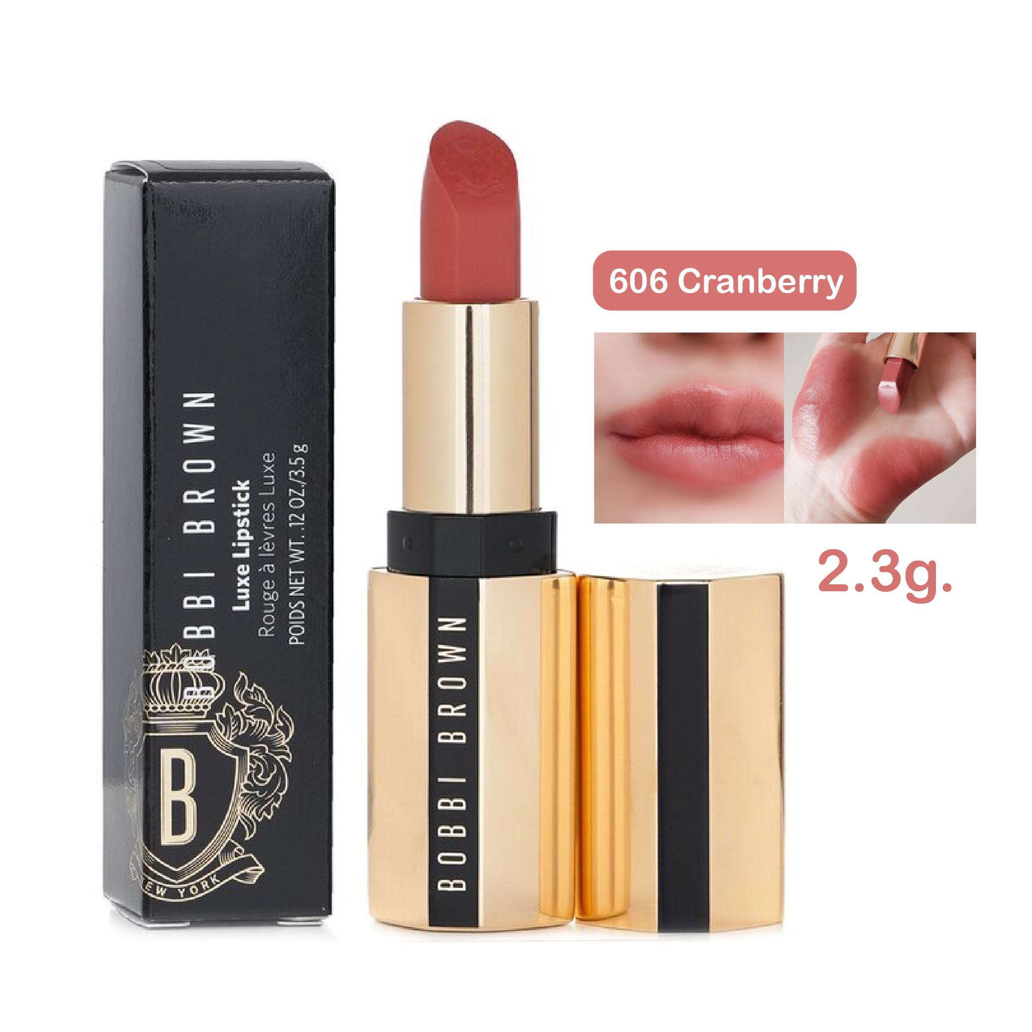Bobbi Brown Luxe Lipstick #606 Cranberry 2.3g. (มีกล่อง)