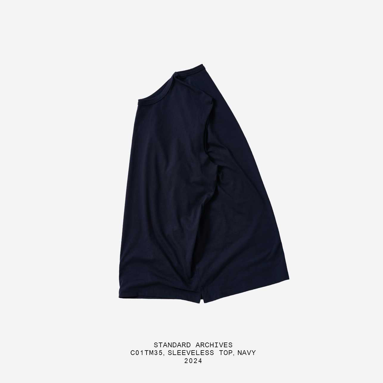C01TM35,เสื้อยืดแขนกุด,NAVY
