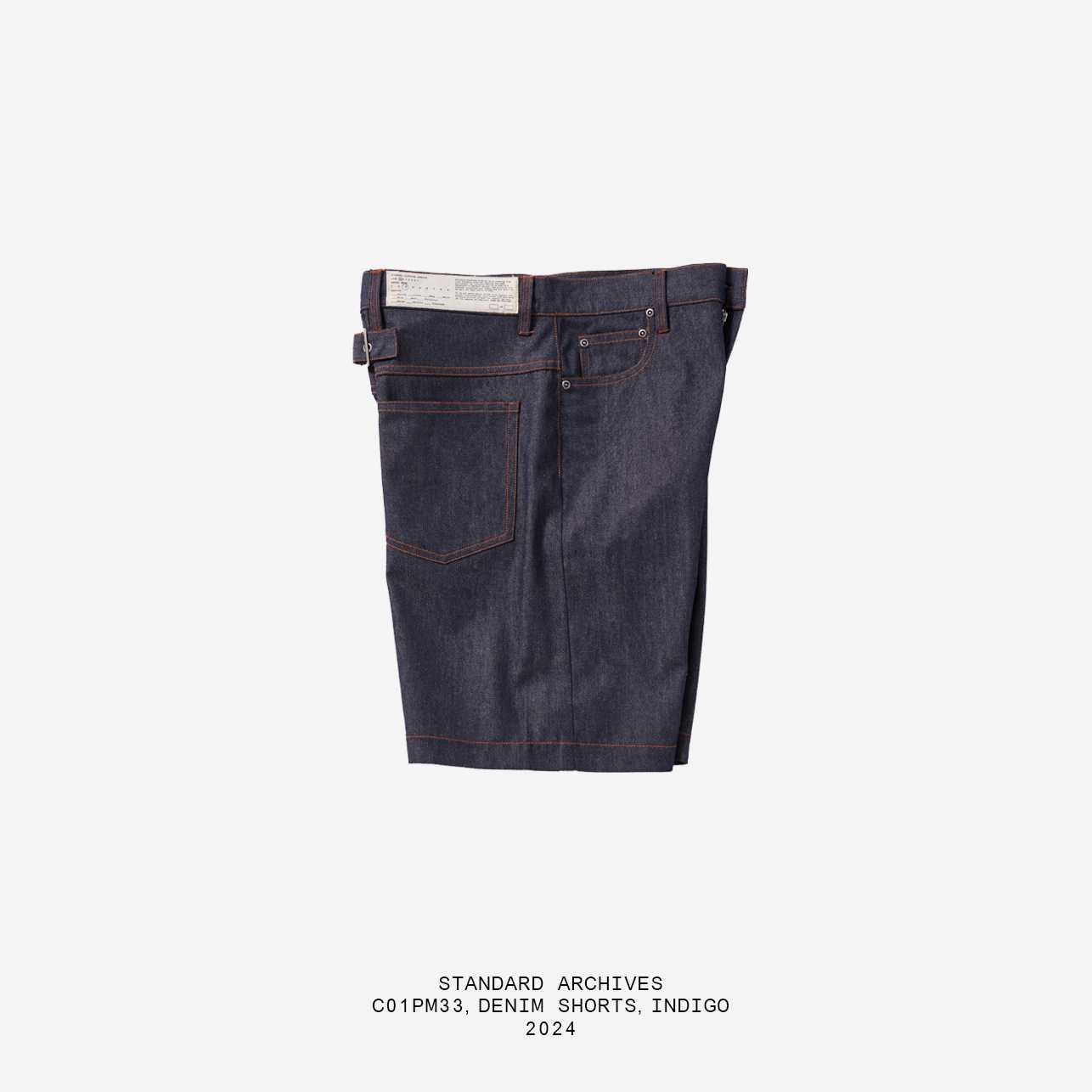 C01PM33,กางเกงยีนส์ขาสั้น,INDIGO