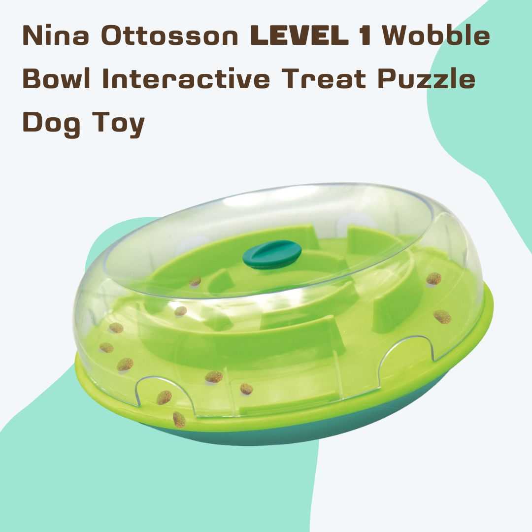 LEVEL 1  Wobble Bowl ของเล่นฝึกดมสุนัข ฝึกสมอง ฝึกสมาธิ Interactive Treat Puzzle Dog Toy Goodie Dogs
