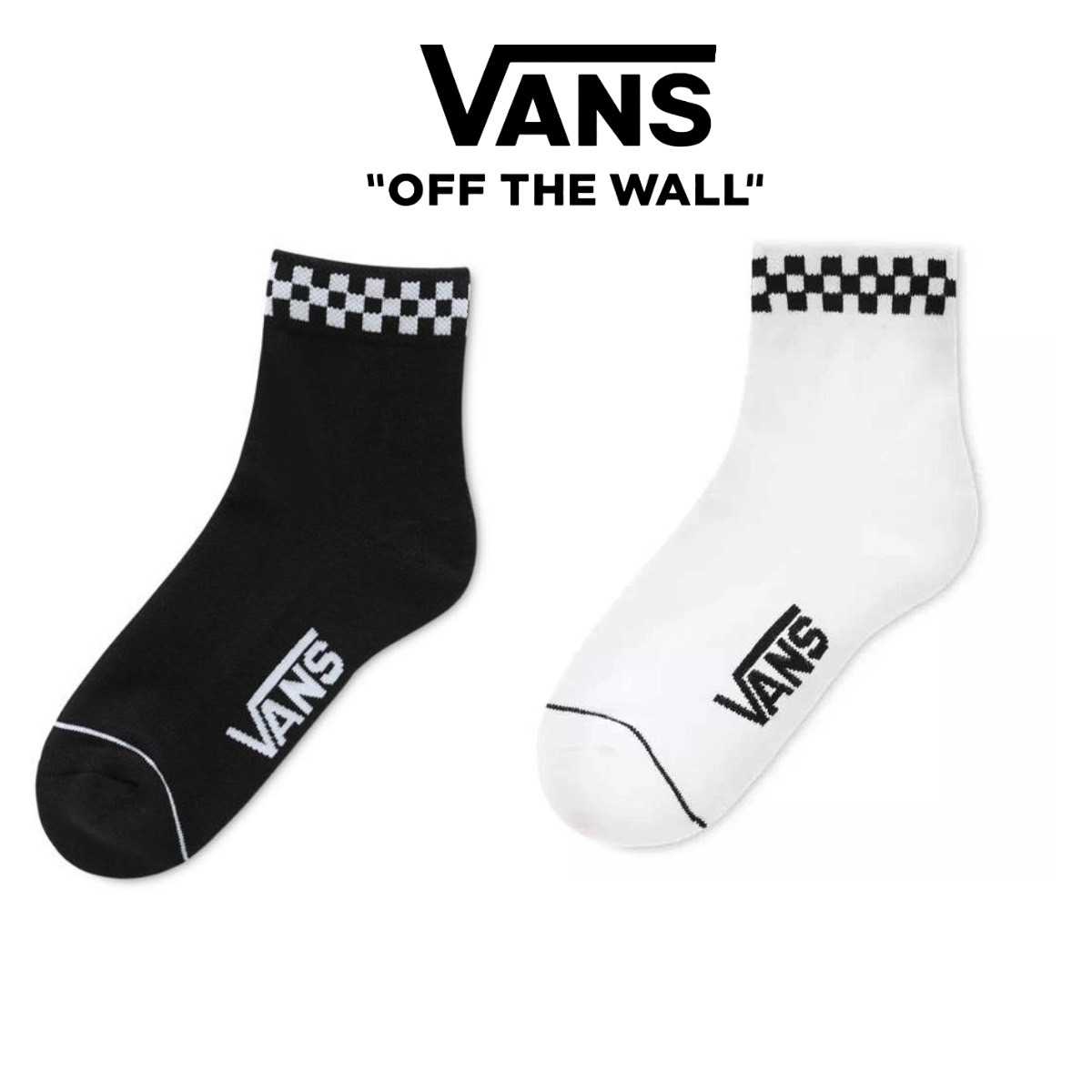Vans - ถุงเท้า PEEK A CHECK CREW 65 10 สินค้างานลิขสิทธิ์แท้ ส่งจากตัวแทนจำหน่าย