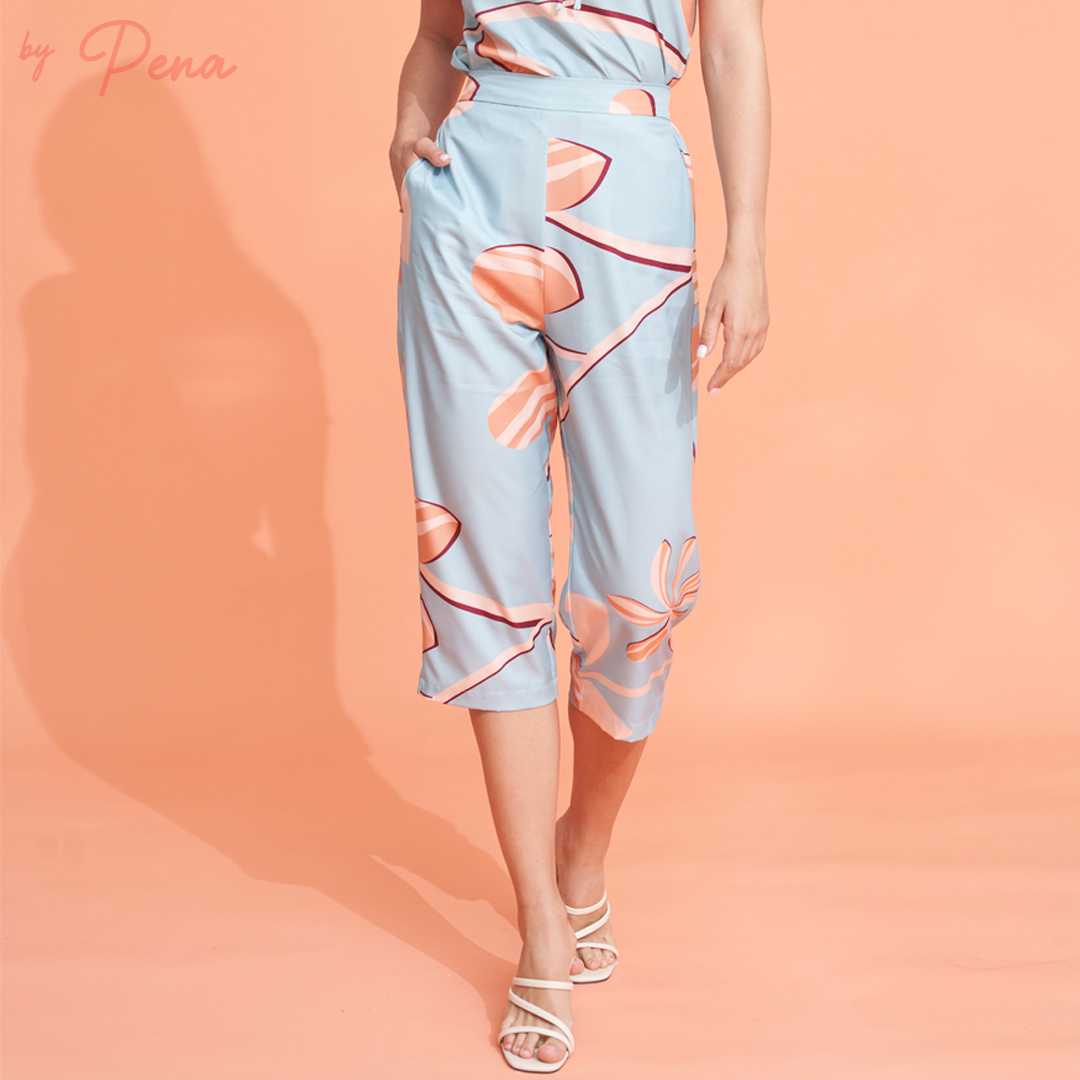 By Pena กางเกงผู้หญิง ลำลอง ขายาวสี่ส่วน BPPL032402