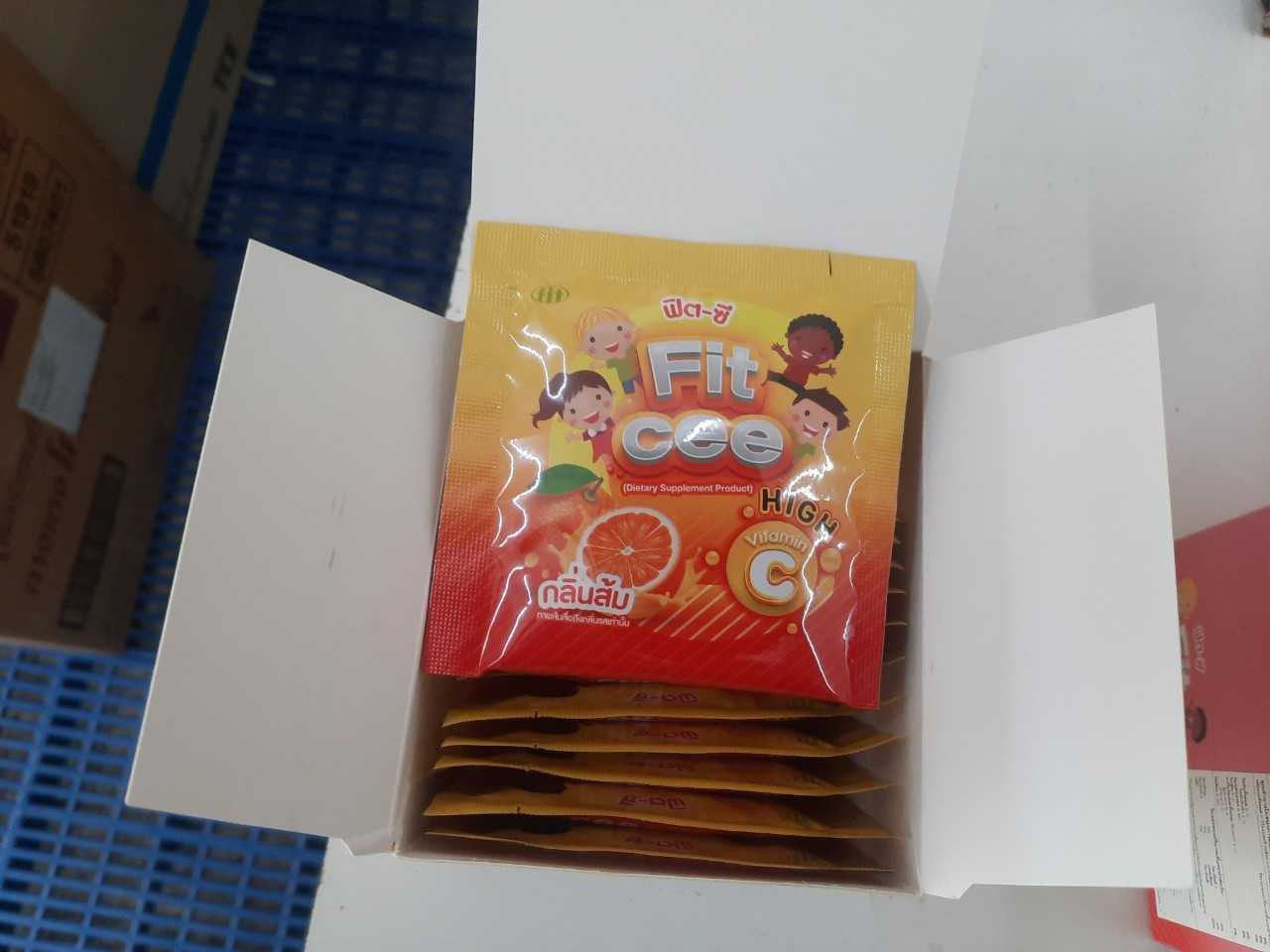 Fit-cee 20's วิตามินซีเม็ด สำหรับเด็ก กลิ่นสตรอเบอร์รี่ ส้ม องุ่น