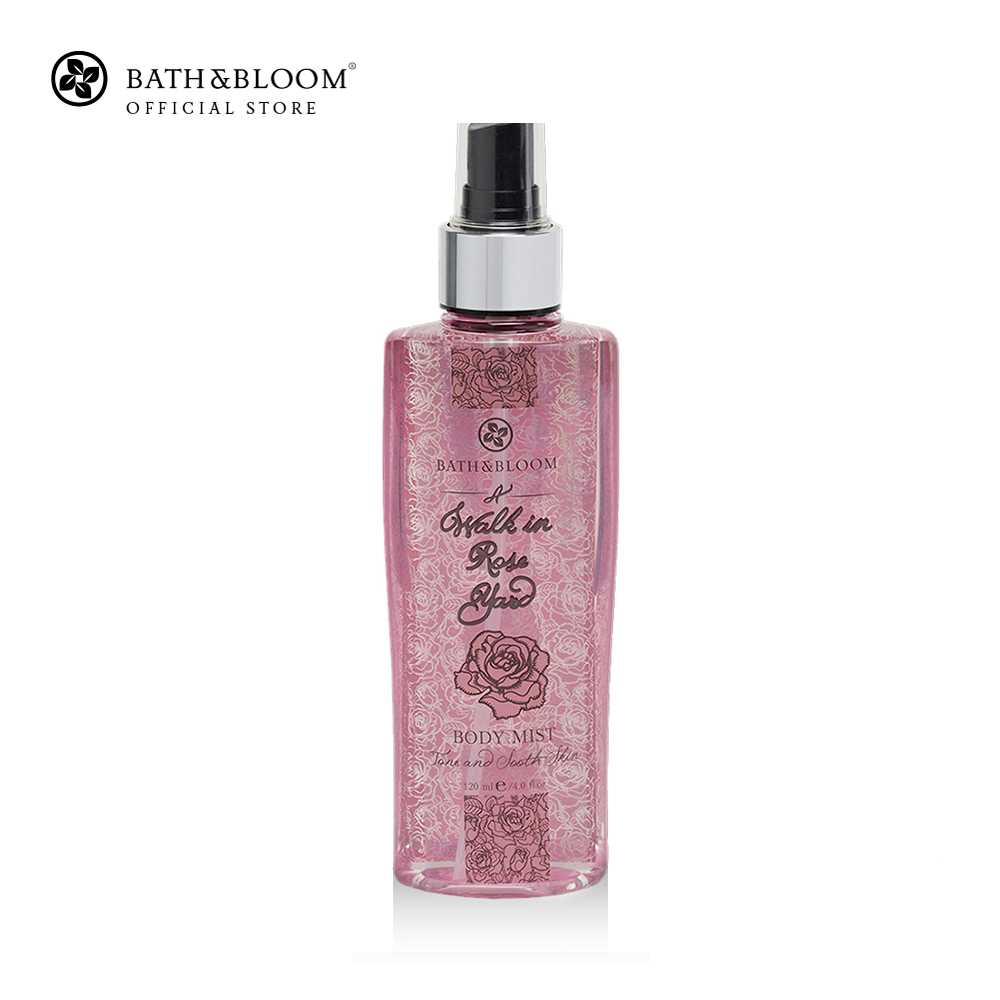 BATH & BLOOM A Walk in Rose Yard Rose Body Mist สเปรย์ น้ำหอม บำรุงผิว กลิ่นดอกกุหลาบ