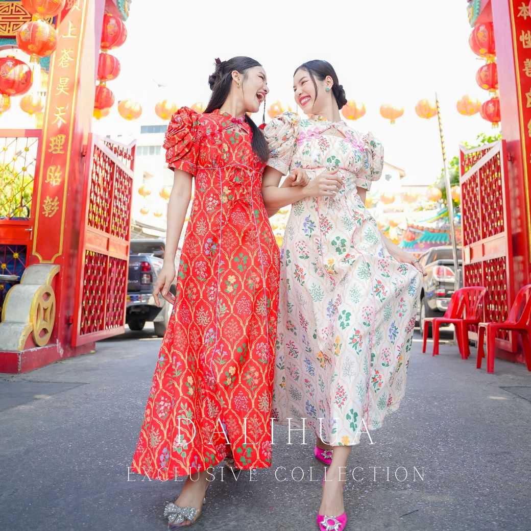 Dress Dalihua เดรสแขนกุหลาบ - Exclusive collection
