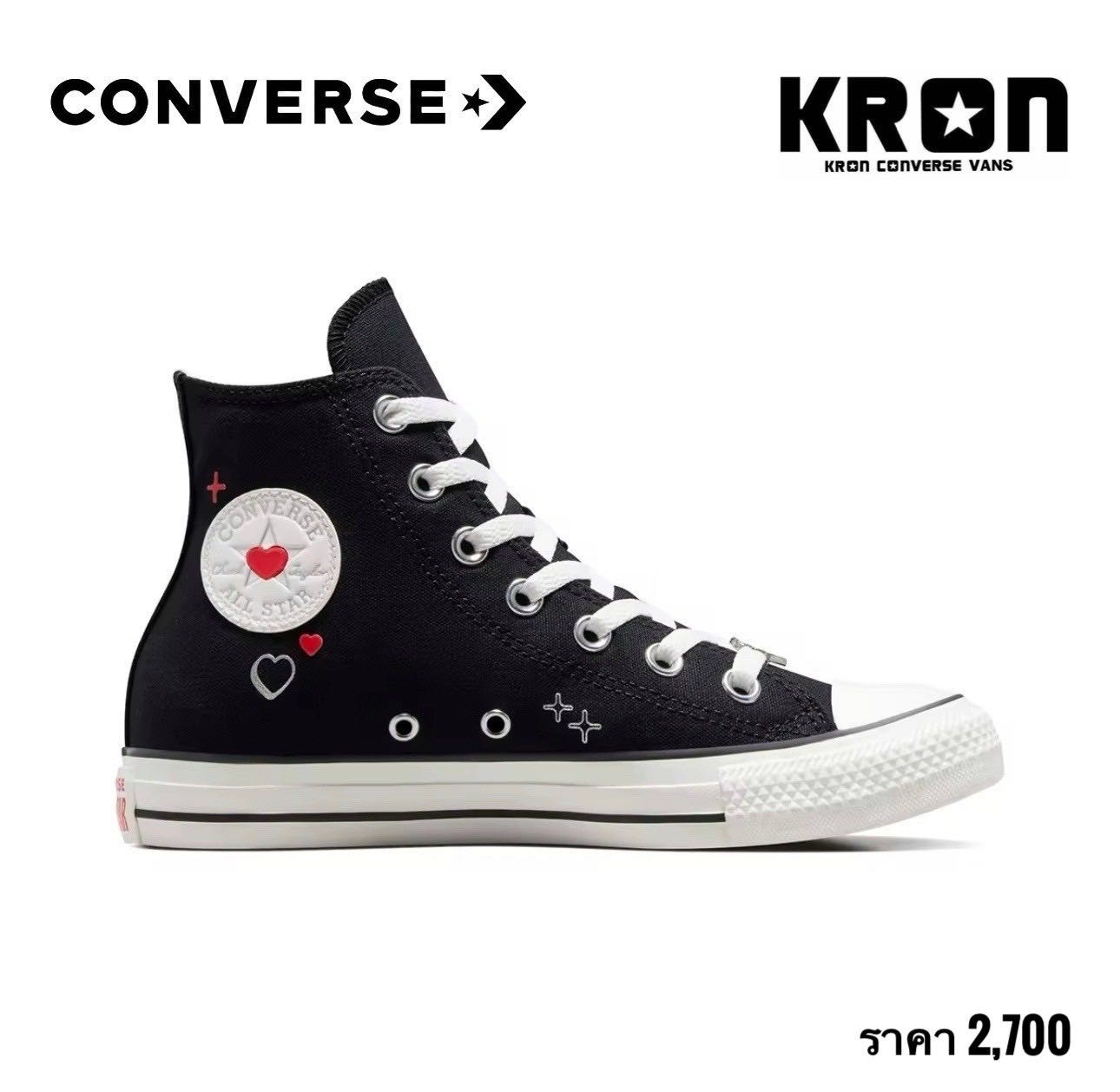 CONVERSE Valentine Day ❤️CTAS BEMY2K HI BLACK 