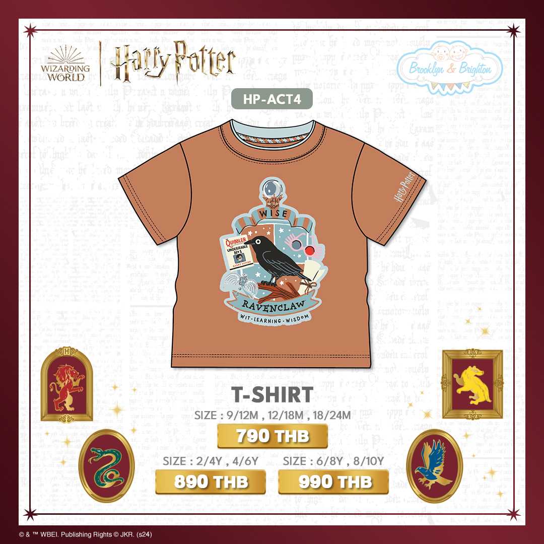 Harry Potter Hogwarts Arts & Crafts - Ravenclaw T-Shirt | HP-ACT4 (Size: 9/12M-8/10Y)