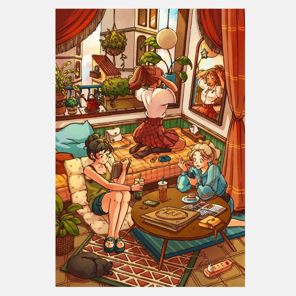 “Sisters” Postcard