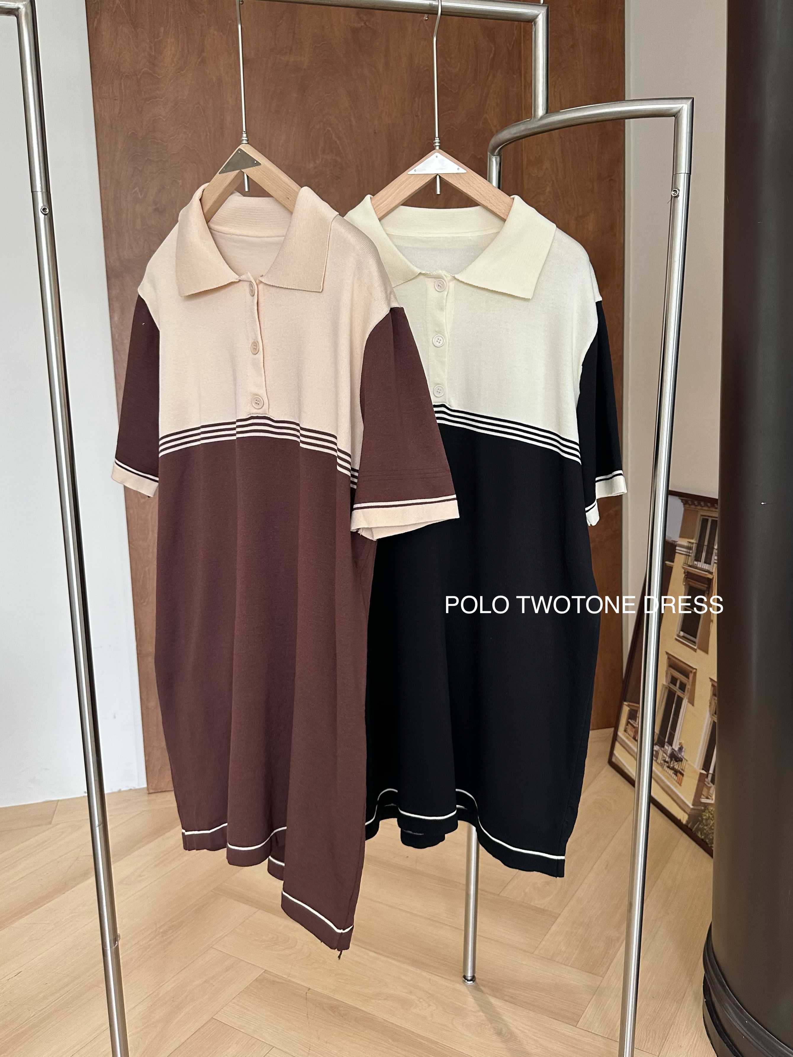 POLO TWO-TONE DRESS