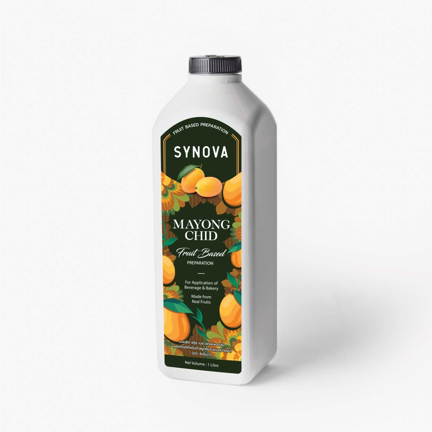 น้ำผลไม้เข้มข้น : SYNOVA ซอสมะยงชิดเข้มข้น 1 L. (ขวด)