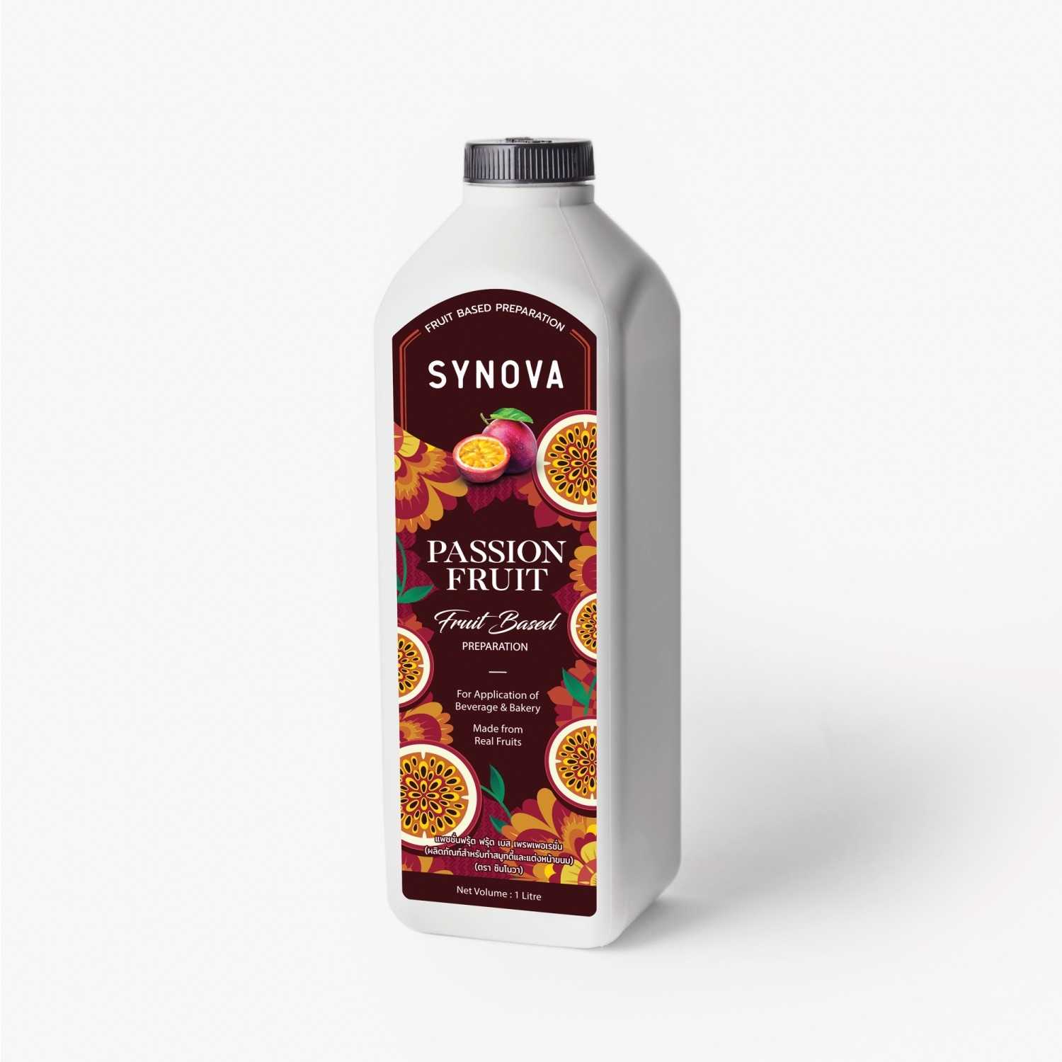 น้ำผลไม้เข้มข้น : SYNOVA ซอสเสาวรสเข้มข้น 1 L. (ขวด)