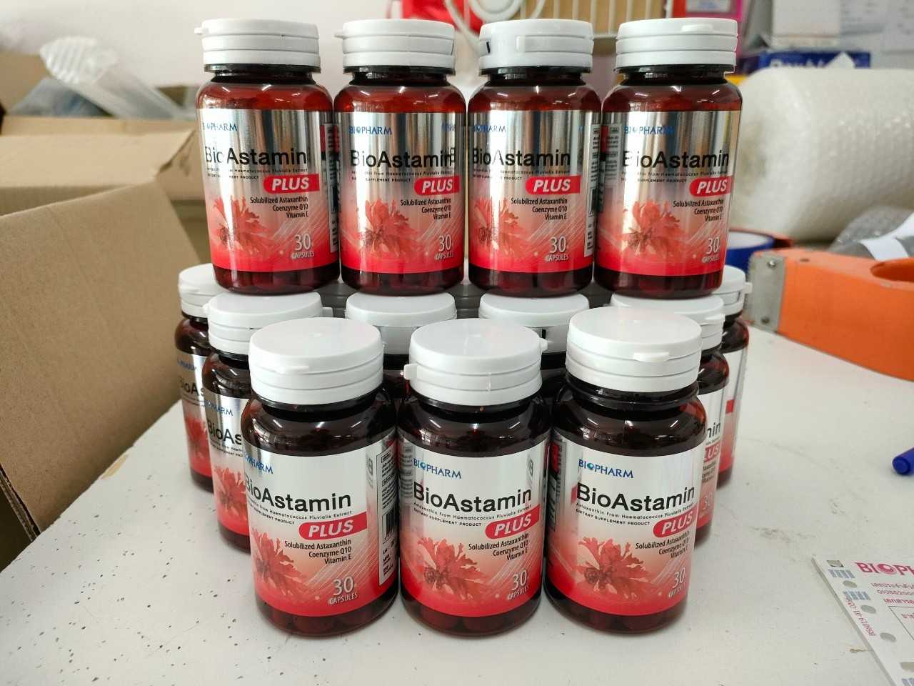 BioAstamin plus 30 เม็ด Biopharm astaxanthin CoQ10 VitaminE