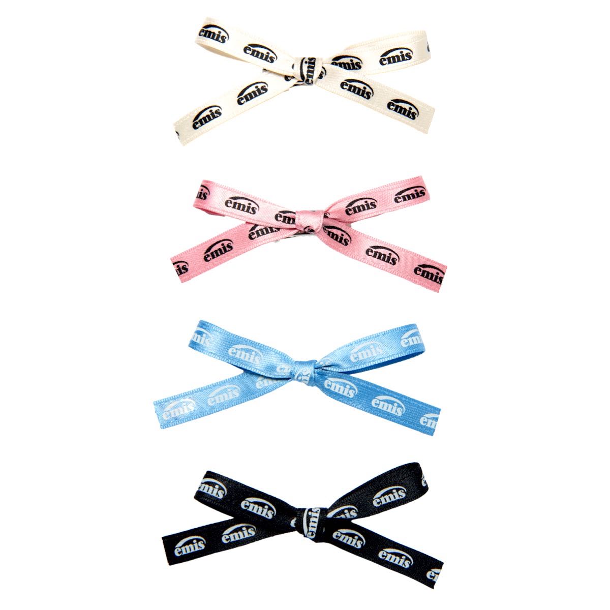 (พร้อมส่ง) กิ๊ฟโบว์ EMIS -  NEW LOGO RIBBON HAIR CLIP