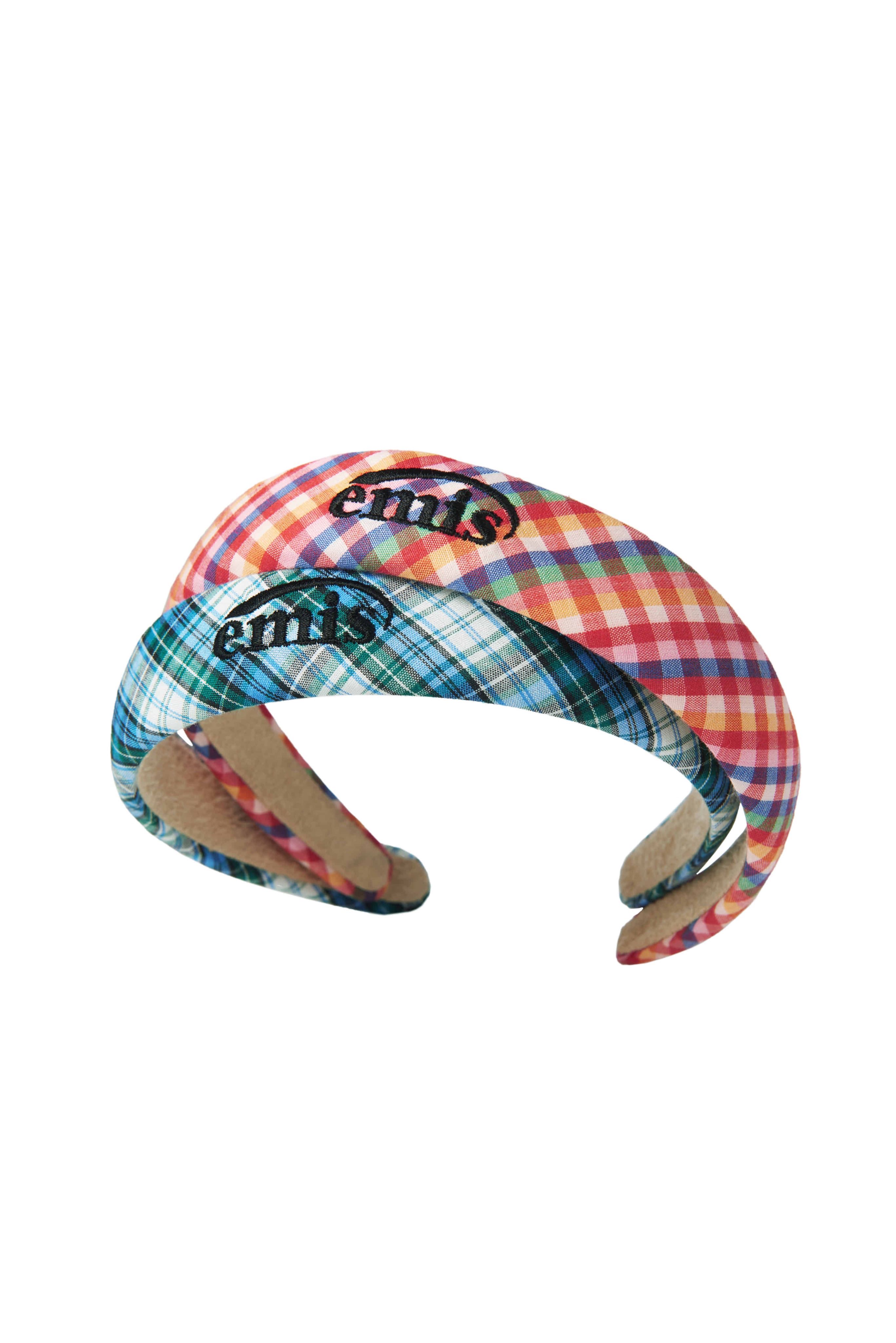 (พร้อมส่ง) ที่คาดผมลายตาราง EMIS - 22SS CHECK HAIRBAND