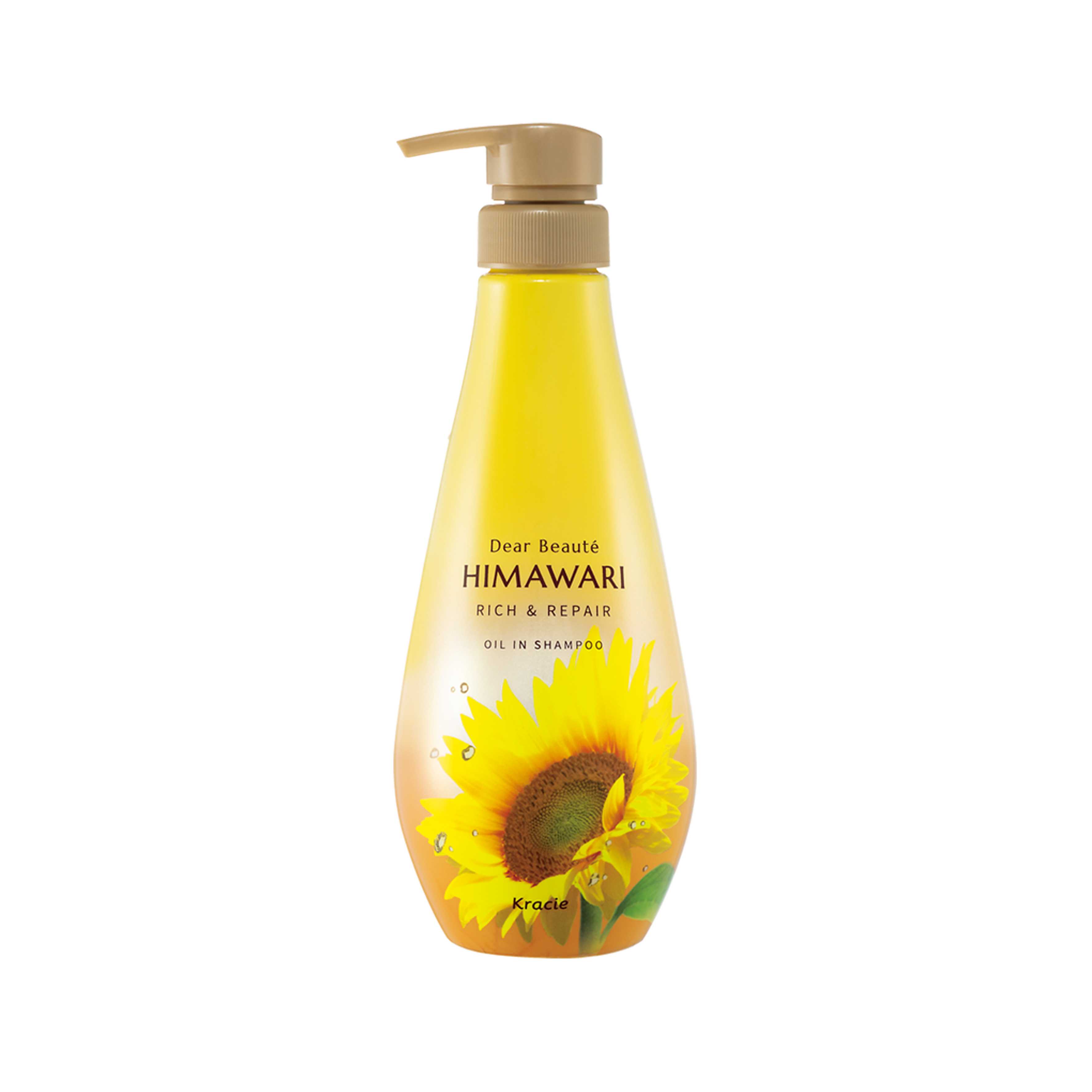 HIMAWARI RICH&REPAIR OIL IN SHAMPOO 500 ML / แชมพูทำความสะอาดเส้นผมและหนังศีรษะ สำหรับผมแห้งเสีย