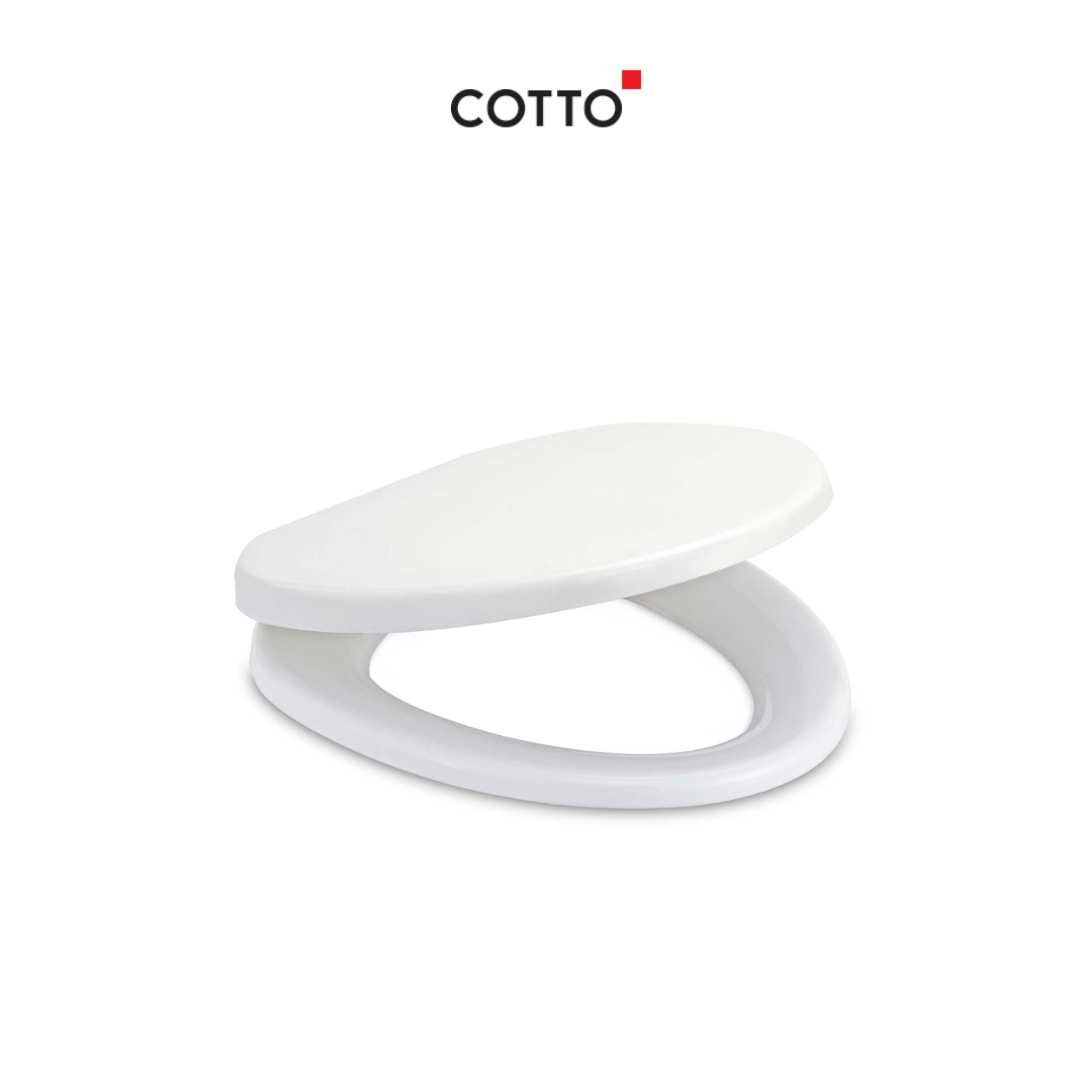 COTTO ฝารองนั่ง ROUND BOWL (SOFT CLOSE) รุ่น C90055(HM) WH S/L