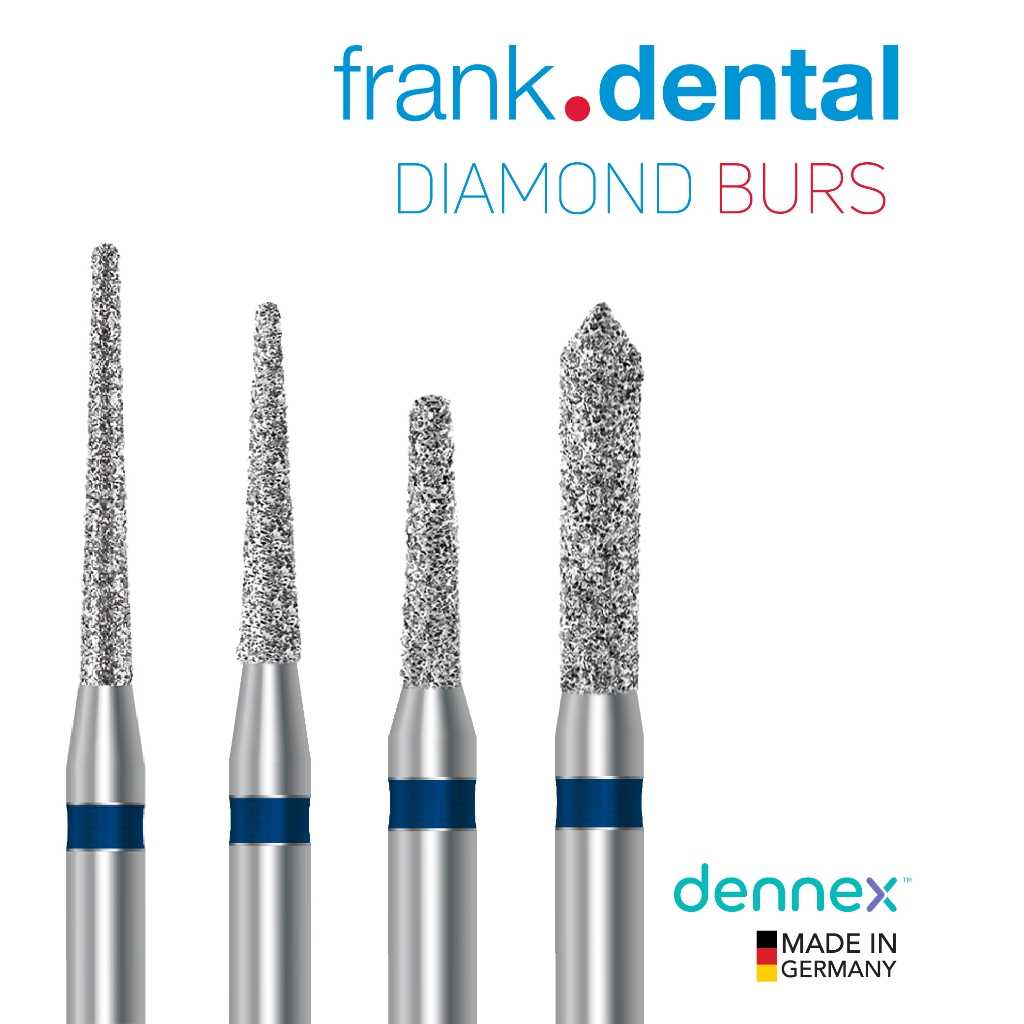Frank Dental ชุดหัวกรอ Diamond Burs  by Dennex