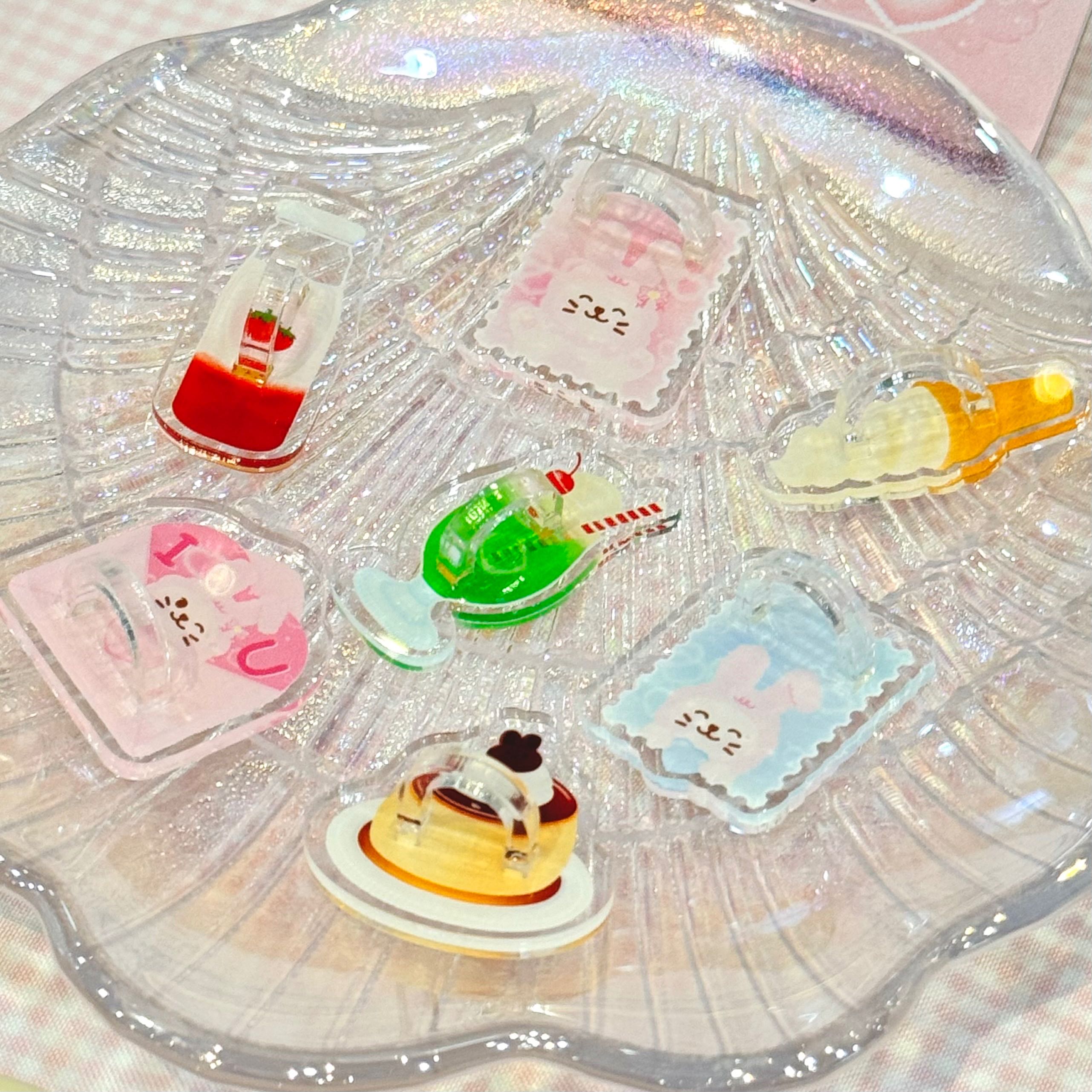 Buckle บัคเคิ้ลอะคริลิค สำหรับติดโทรศัพท์ - Japanese Desserts ขนมหวานญี่ปุ่น 🍮🍦✨