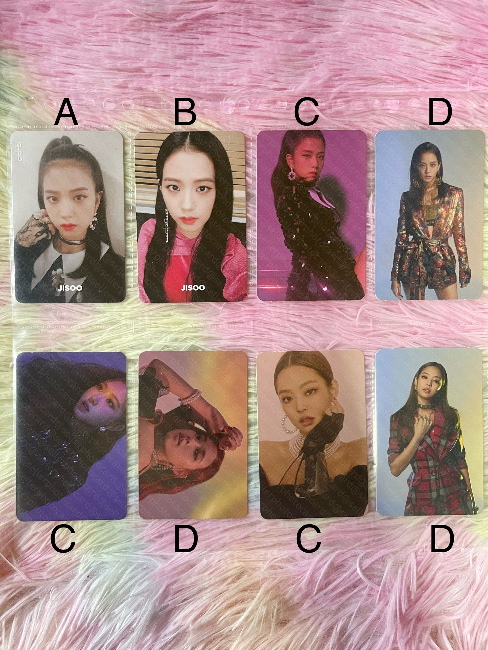 Blackpink Square up photocard jisoo rosé jennie lisa