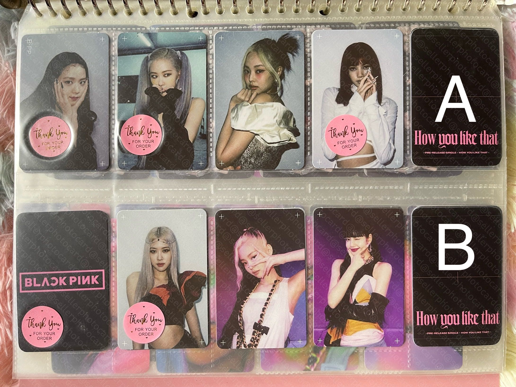 Blackpink How you like that HYLT photocard jisoo rosé jennie lisa